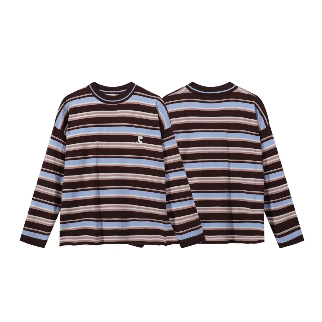 Striped Long-Sleeve Cotton T-Shirt D7515602