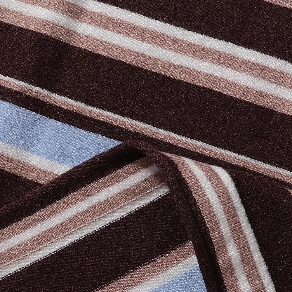 Striped Long-Sleeve Cotton T-Shirt D7515602 — view 7