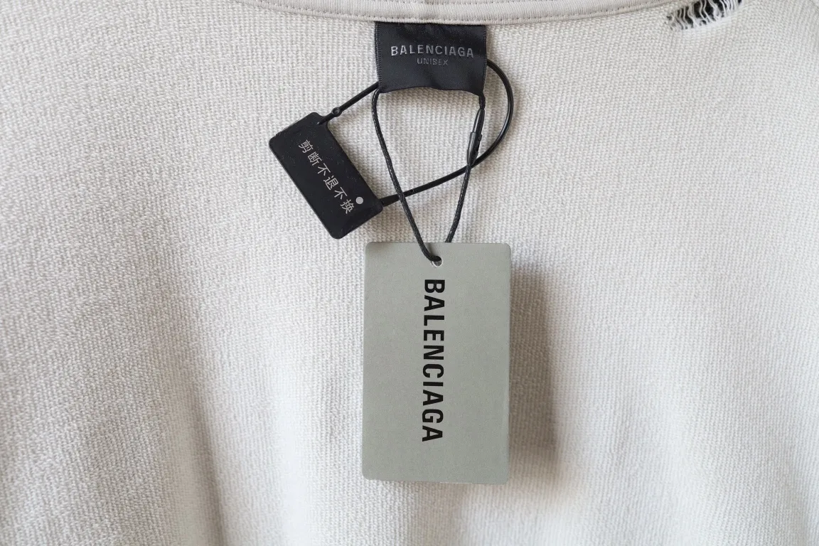 Distressed Logo Print Zip-Up Hoodie D30921330 — view 9