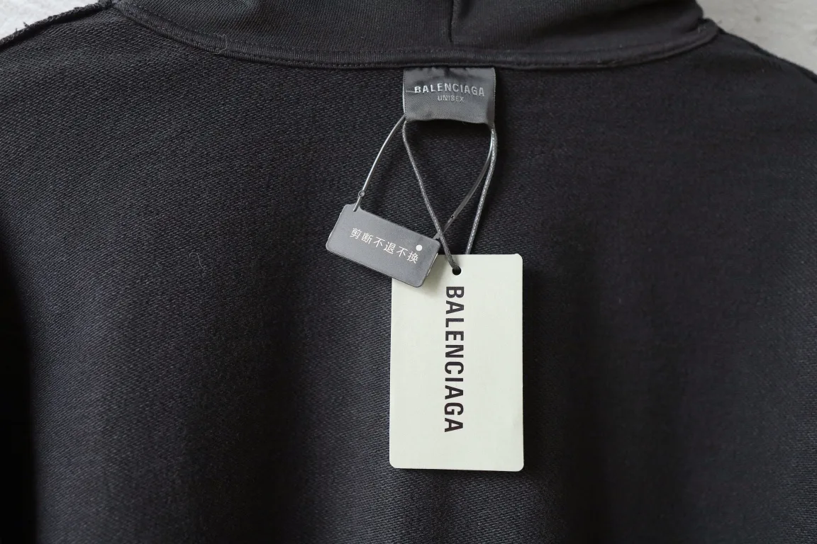 Distressed Tape Logo Zip-Up Hoodie D30921329 — view 9