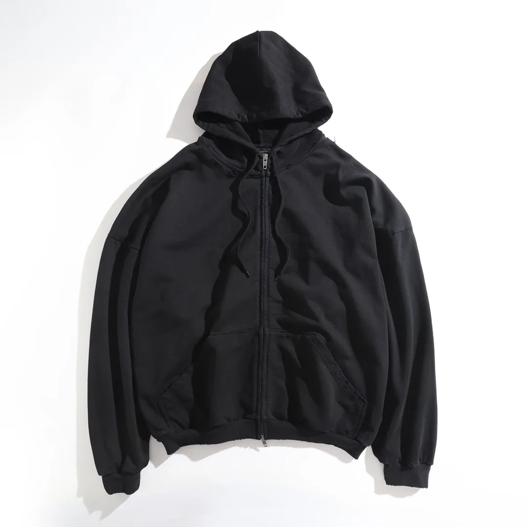 Distressed Tape Logo Zip-Up Hoodie D30921329 — view 11