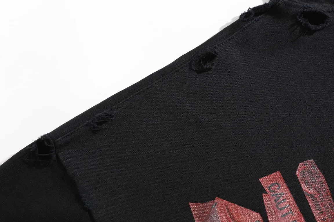 Distressed Tape Logo Zip-Up Hoodie D30921329 — view 13