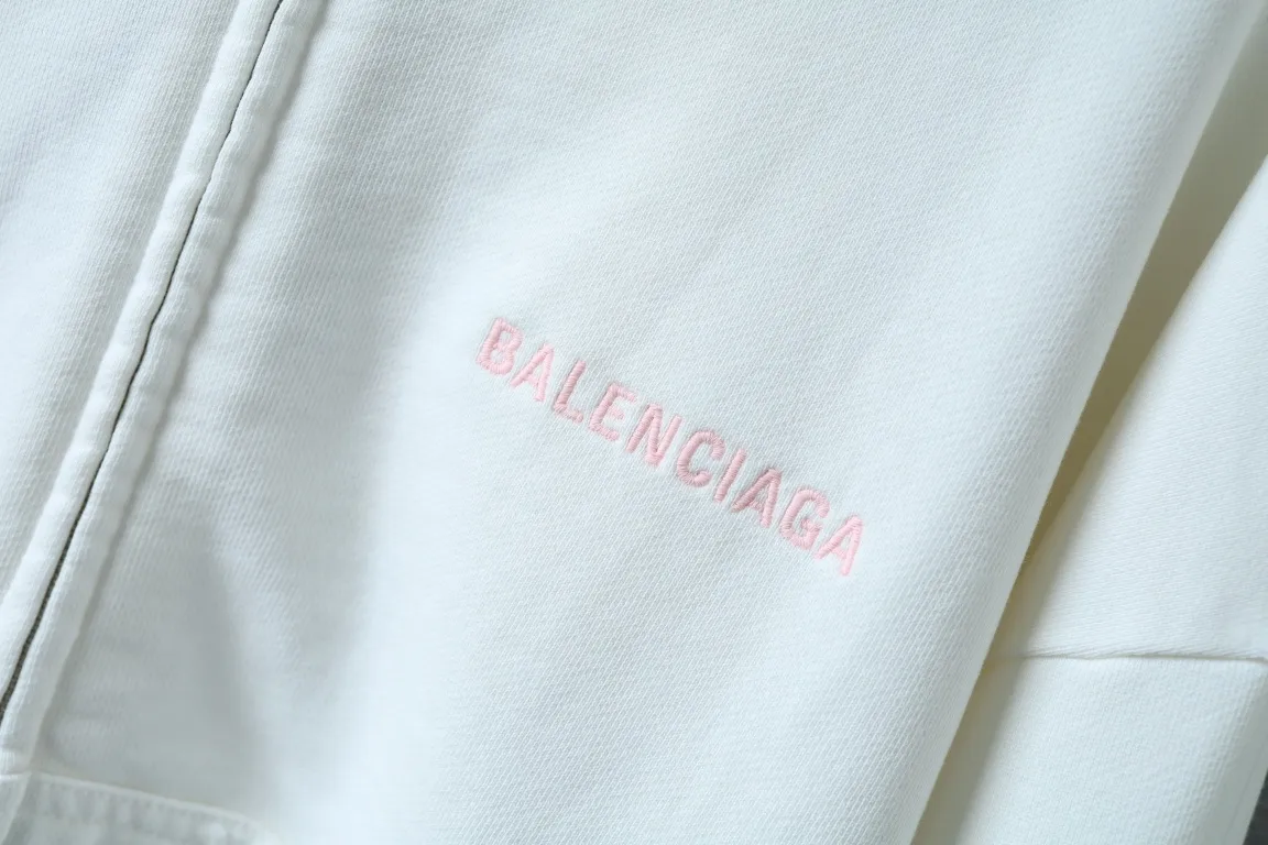 Distressed Logo-Embroidered Zip-Up Hoodie D29921336 — view 21