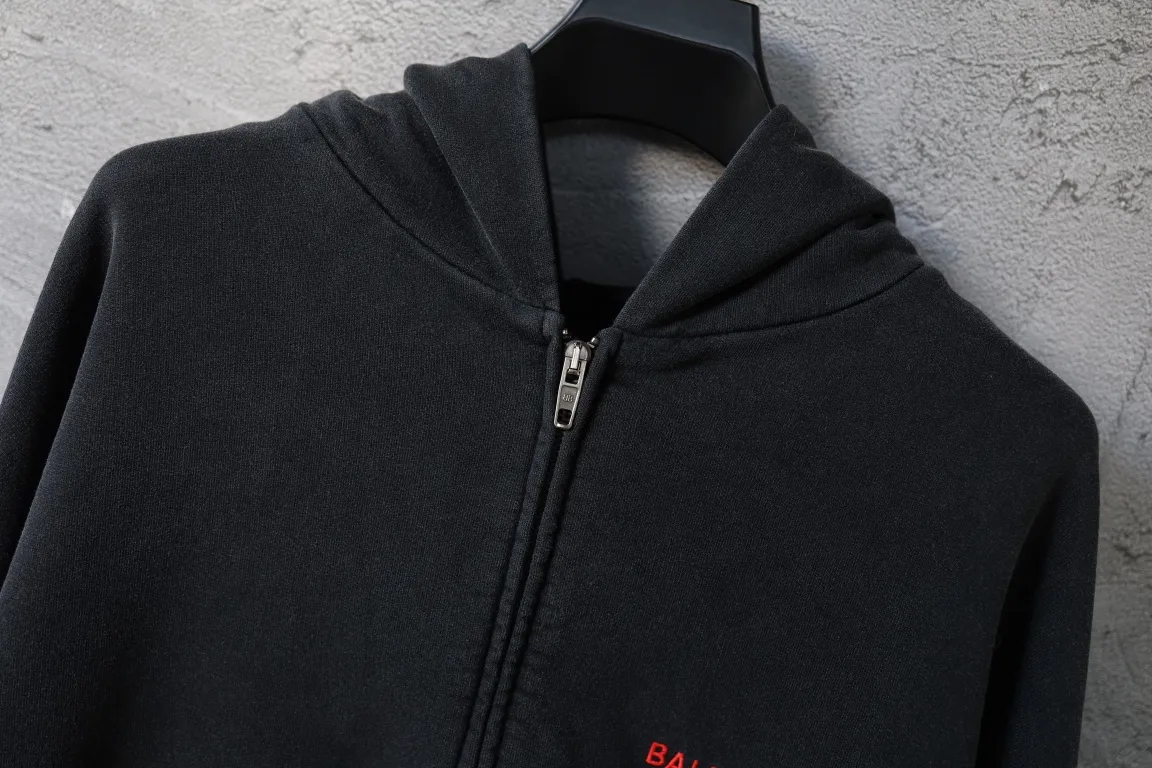 Logo Embroidered Zip-Up Hoodie D29918789 — view 6