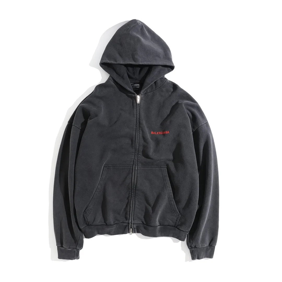 Logo Embroidered Zip-Up Hoodie D29918789 — view 10
