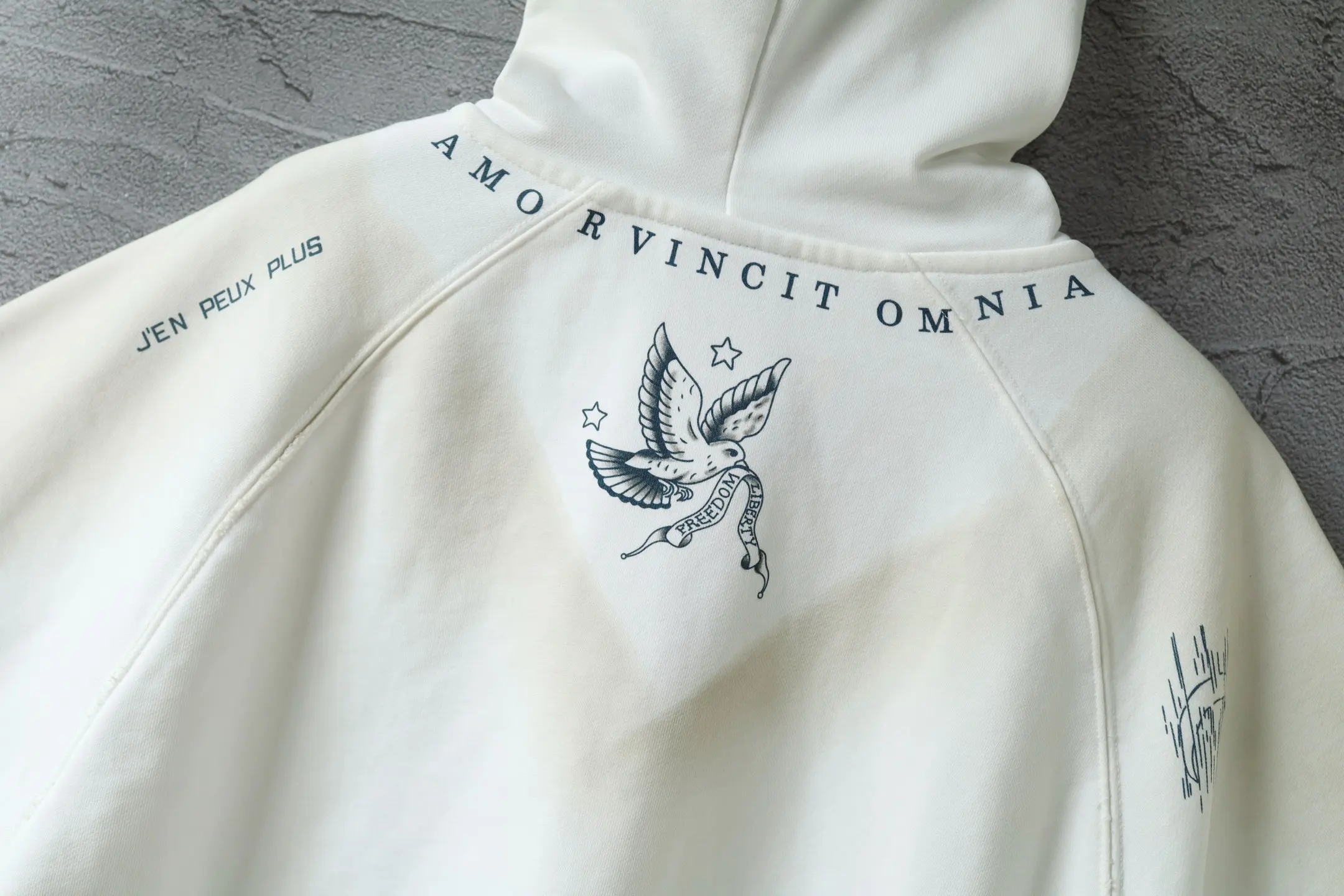 Graphic Print Distressed Zip-Up Hoodie D31918772 — view 4