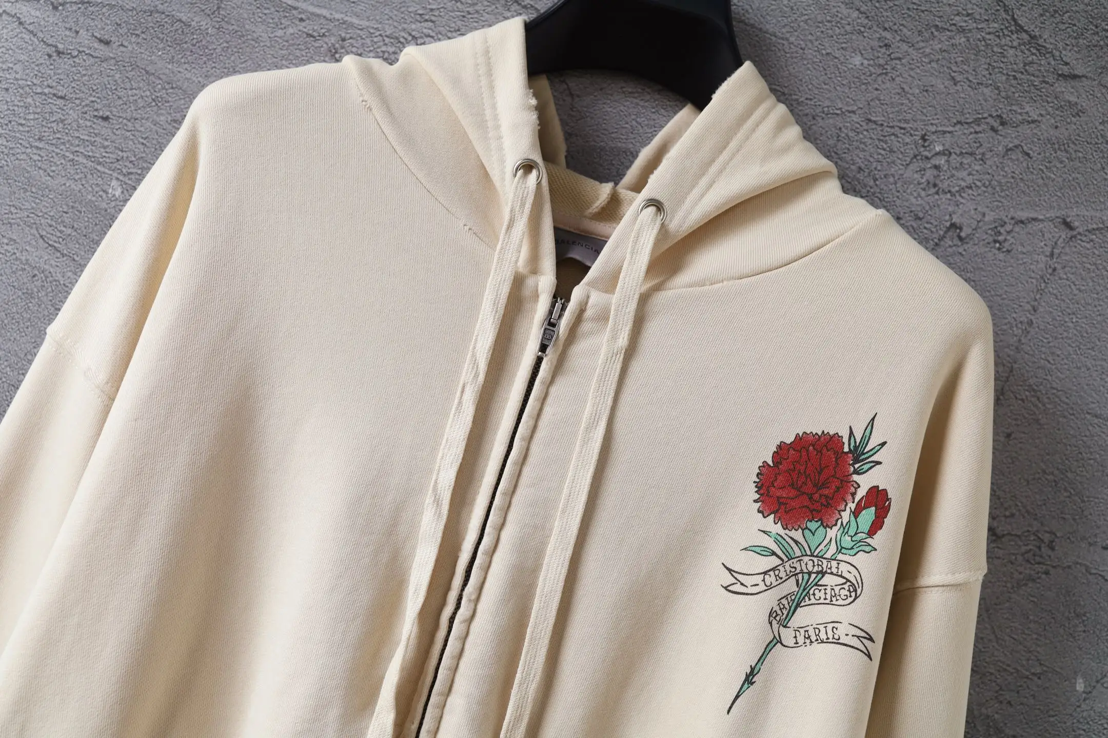 Graffiti Print Zip-Up Hoodie D31921309 — view 12