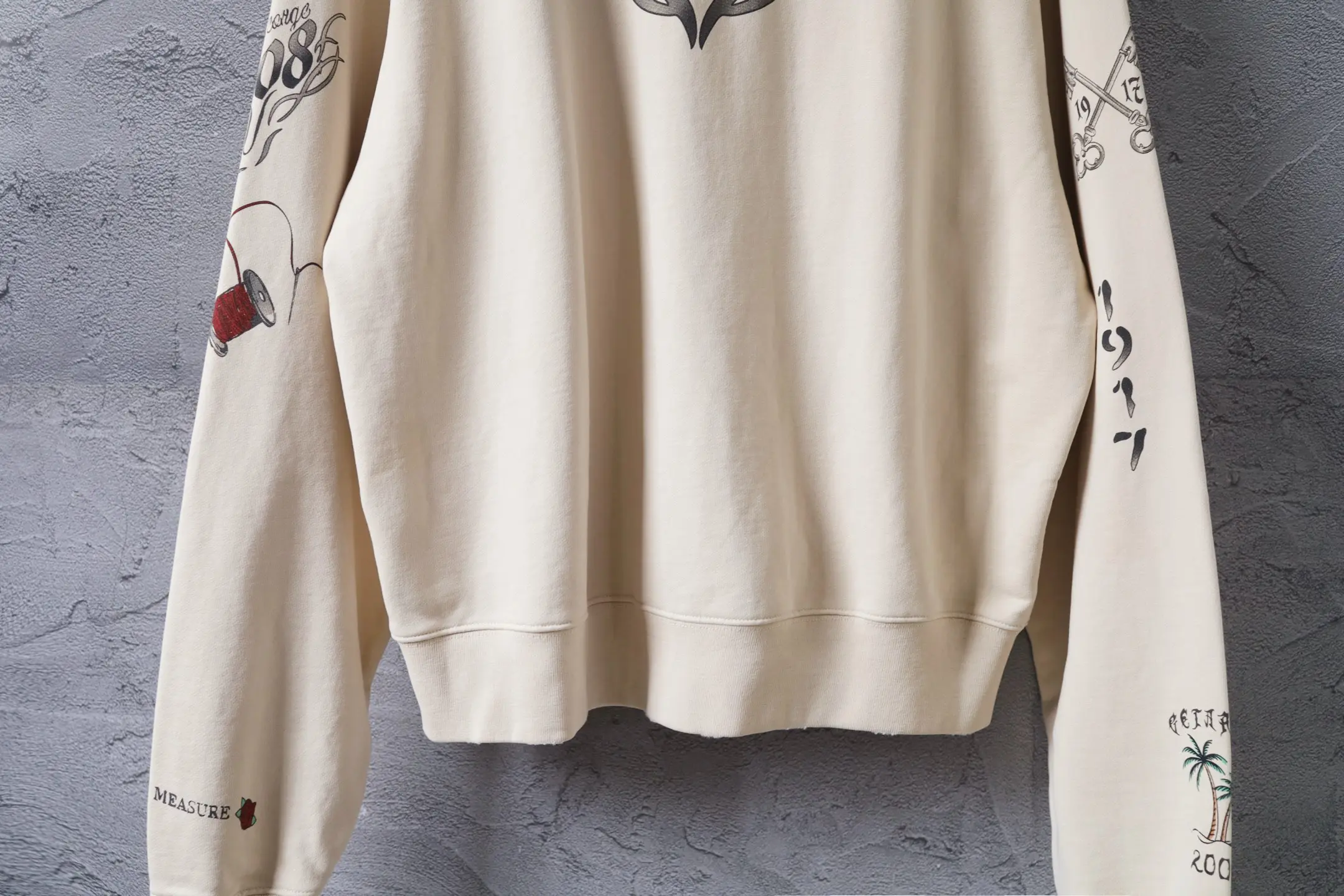 Graffiti Print Zip-Up Hoodie D31921309 — view 16