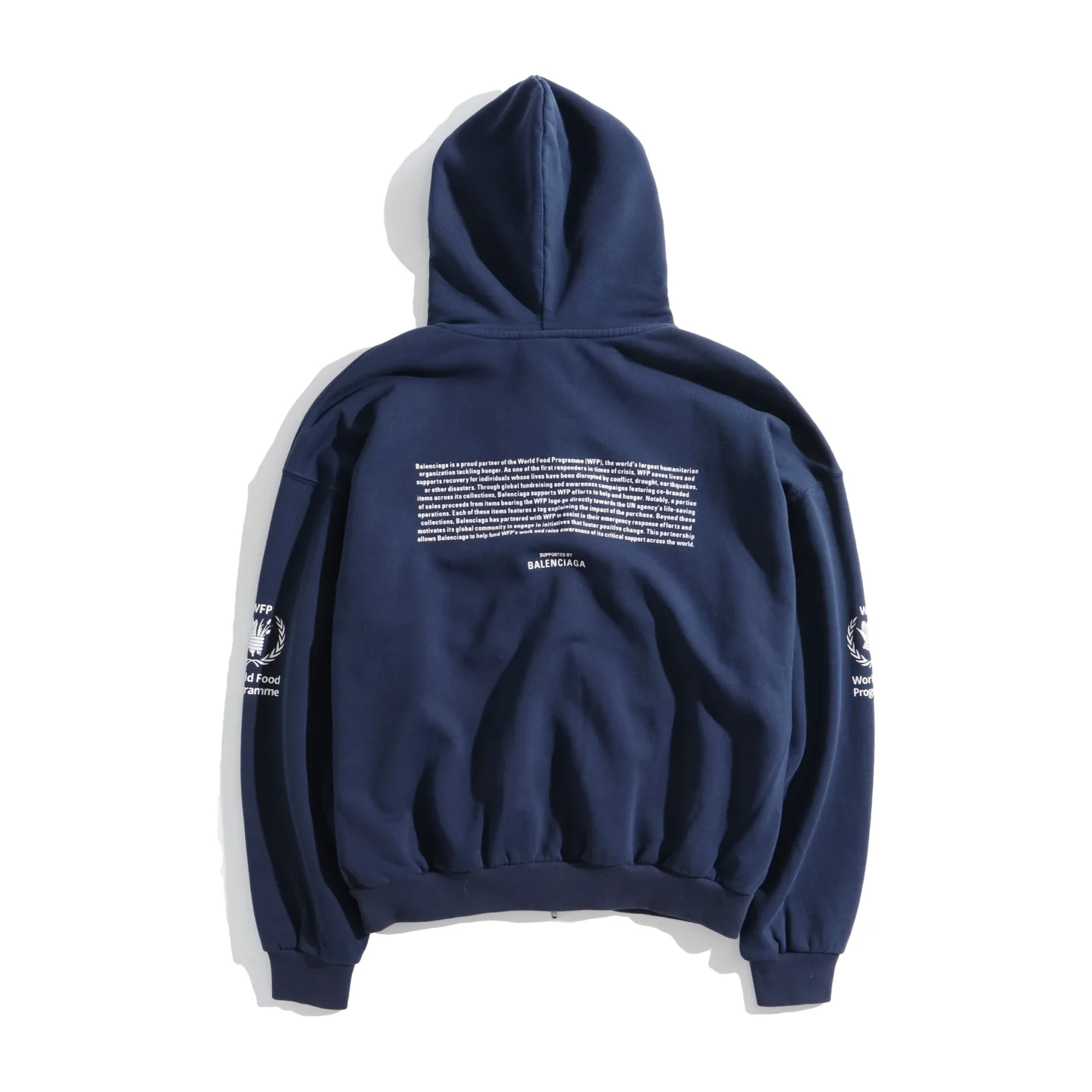 WFP Logo Print Zip-Up Hoodie D29921308 — view 29