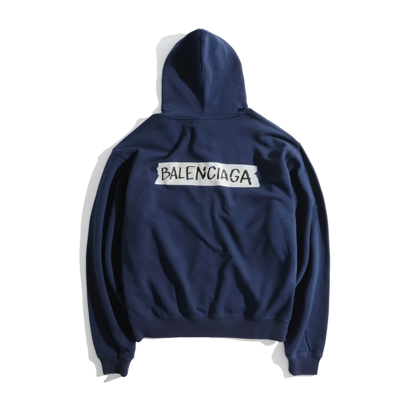 Tape Logo Zip-Up Cotton Hoodie D29921310 — view 2