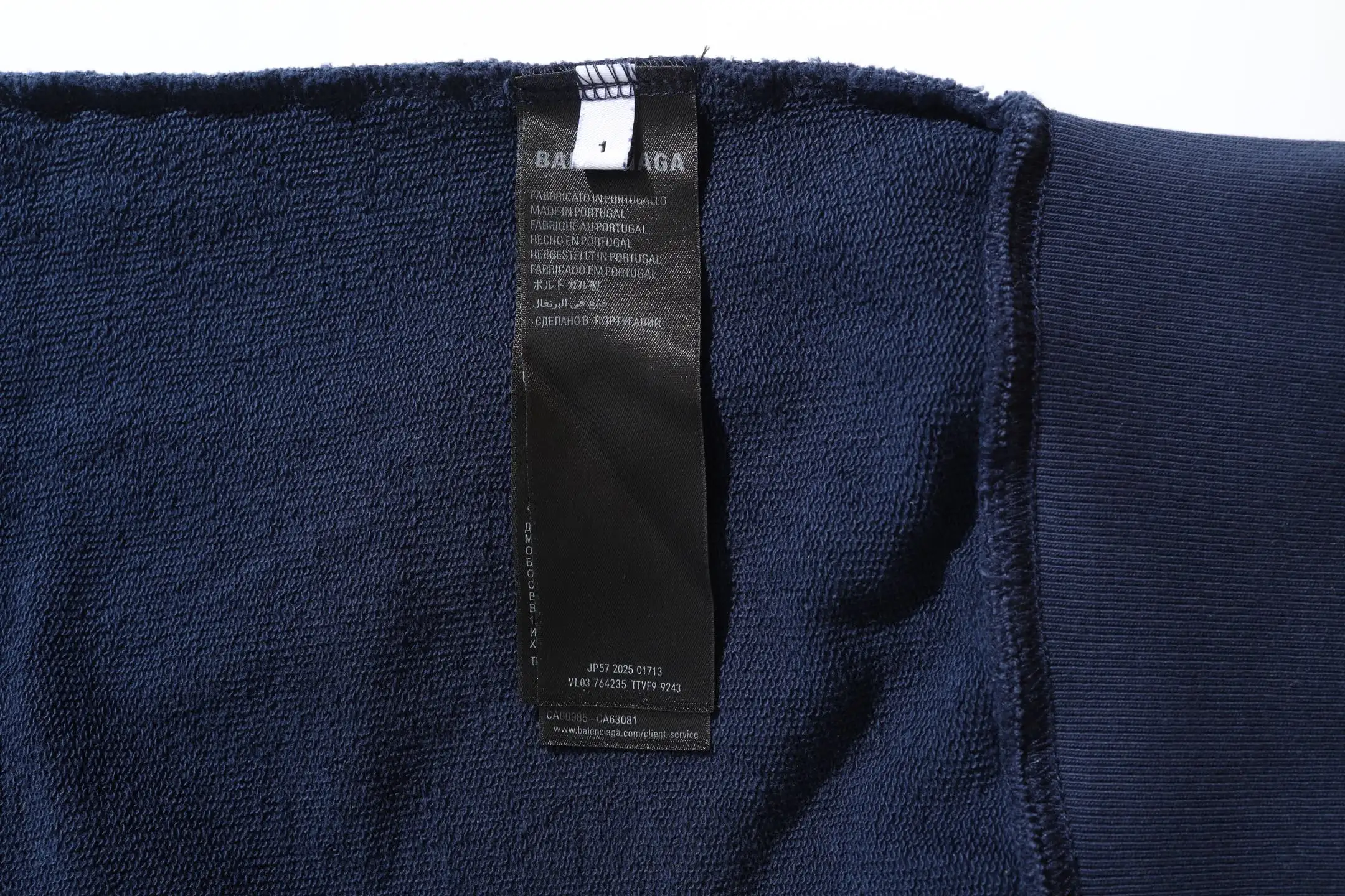 Tape Logo Zip-Up Cotton Hoodie D29921310 — view 9