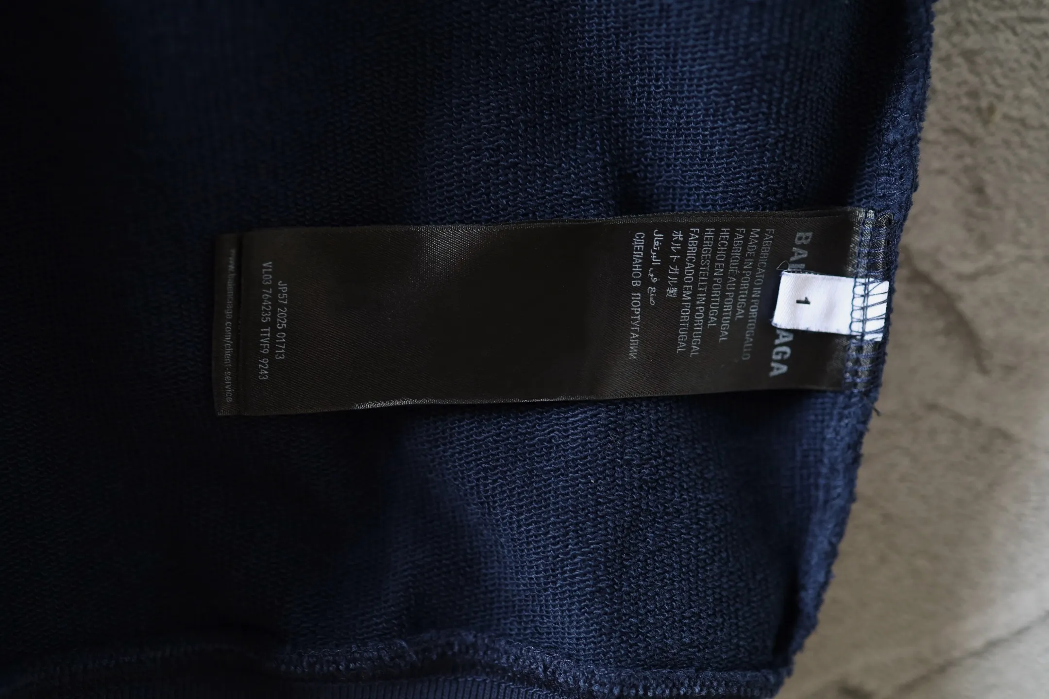 Tape Logo Zip-Up Cotton Hoodie D29921310 — view 18