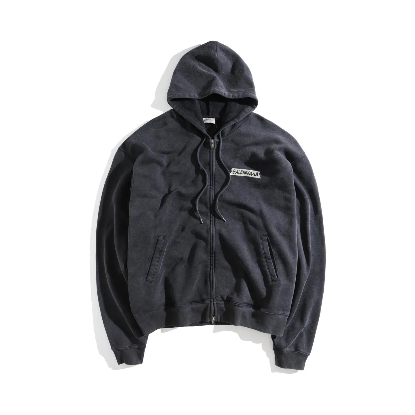 Tape Logo Zip-Up Hoodie D29918775 — view 10