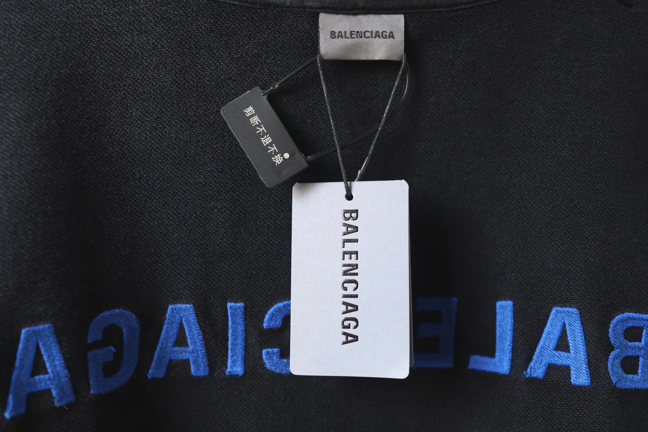 Logo Embroidered Distressed Zip-Up Hoodie D31918771 — view 17