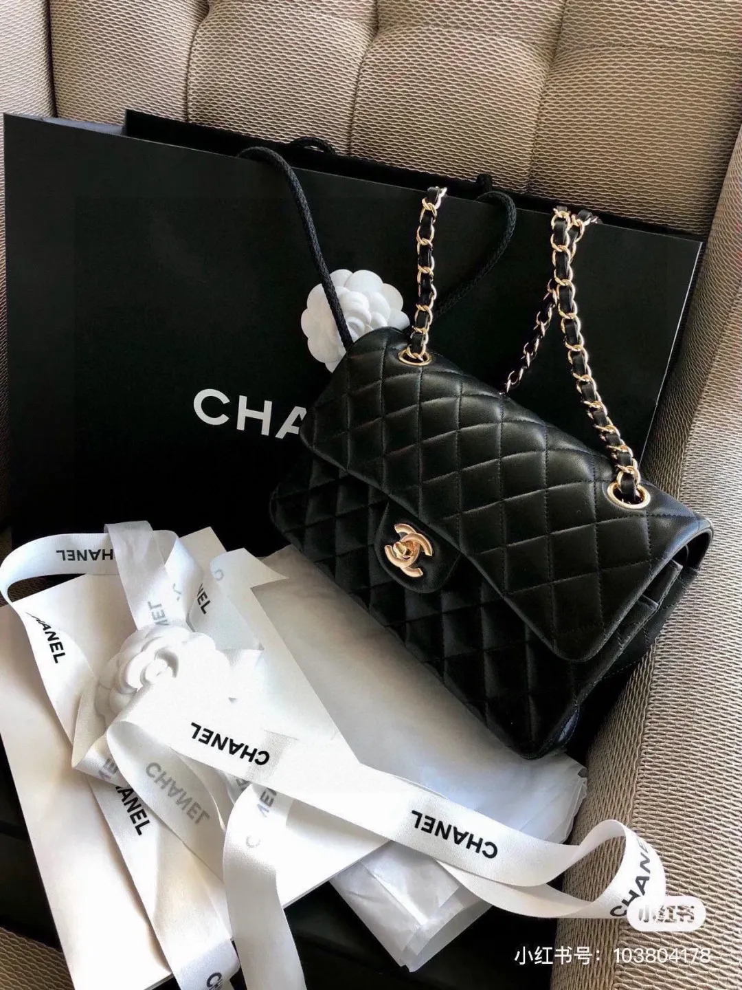 Classic Flap Bag in Caviar Leather D32017928 — view 9