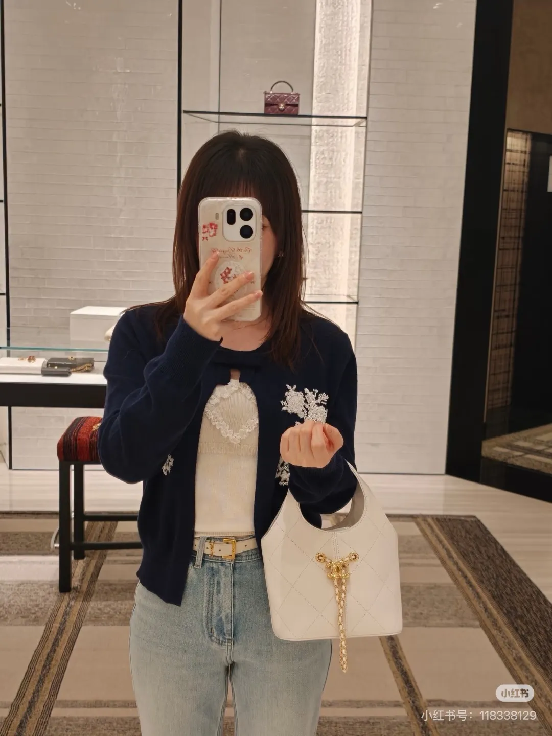 Chanel Quilted Leather Bucket Bag D28518506 — view 9