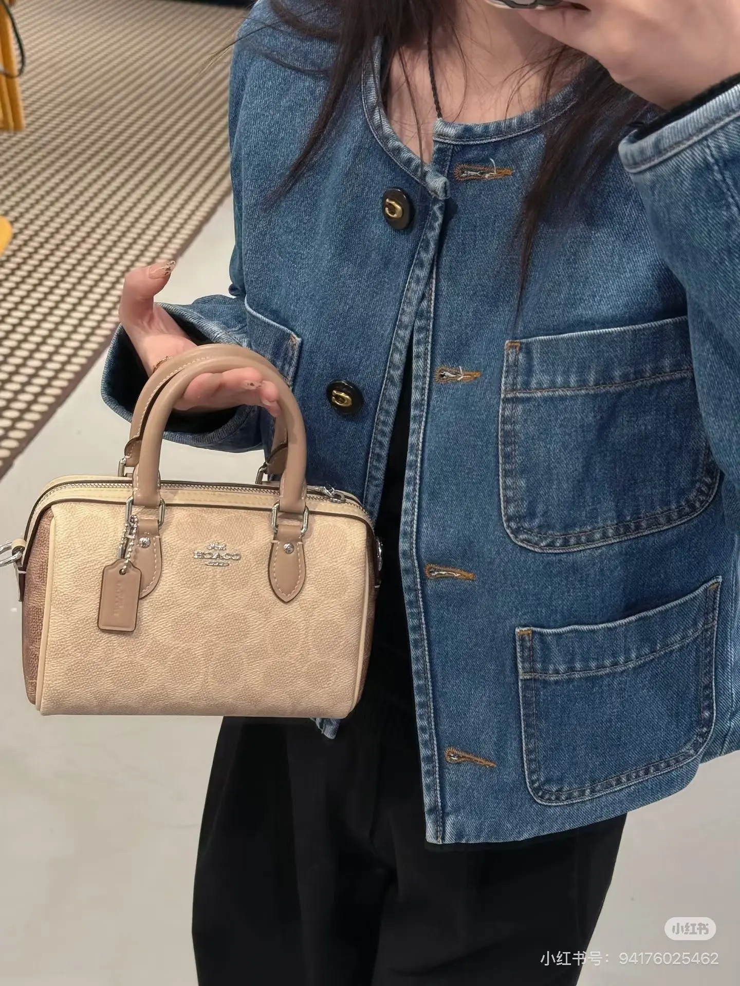 Coach Rowan Mini Boston Bag D30018378