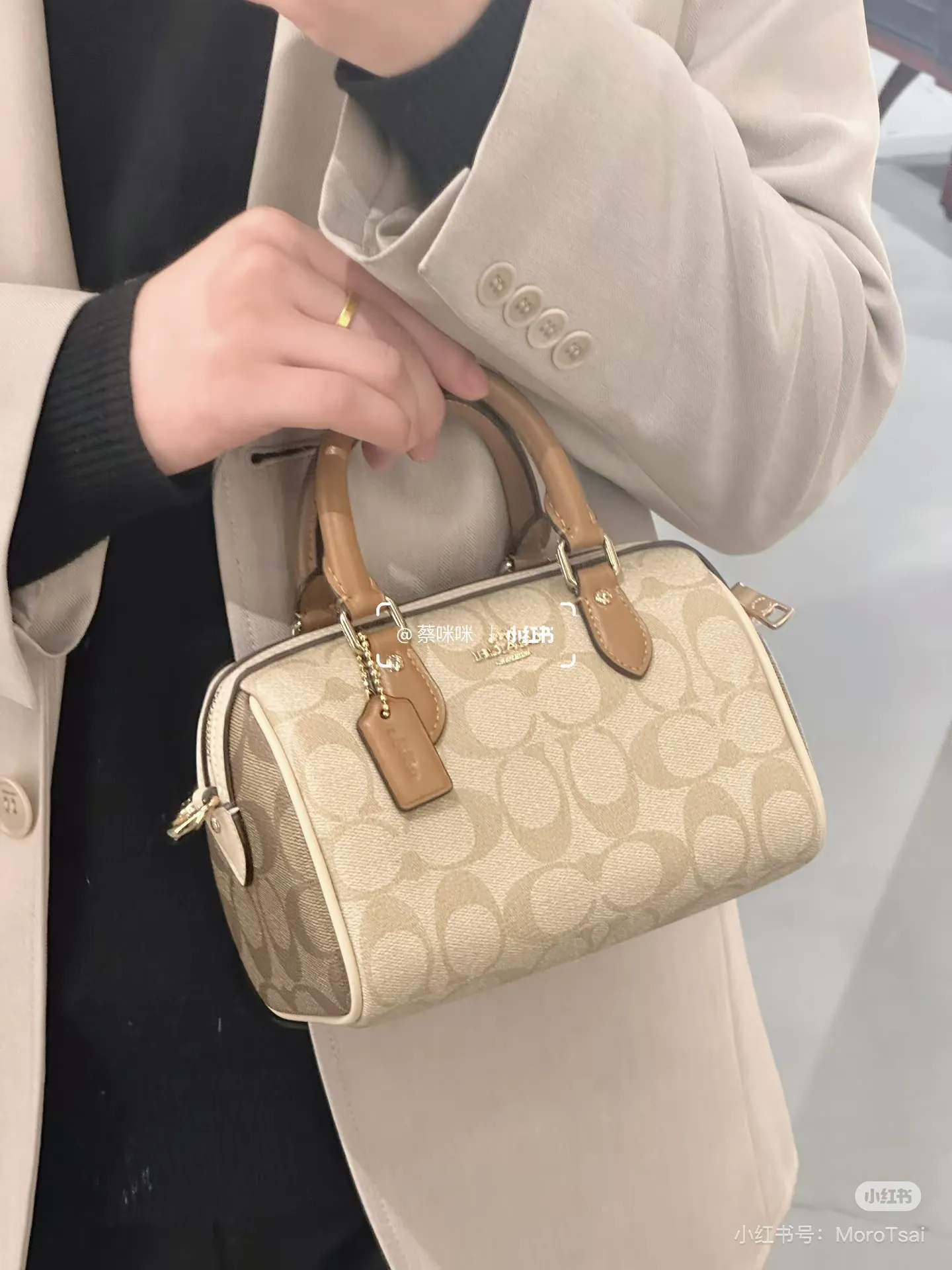 Coach Rowan Mini Boston Bag D30018378 — view 3
