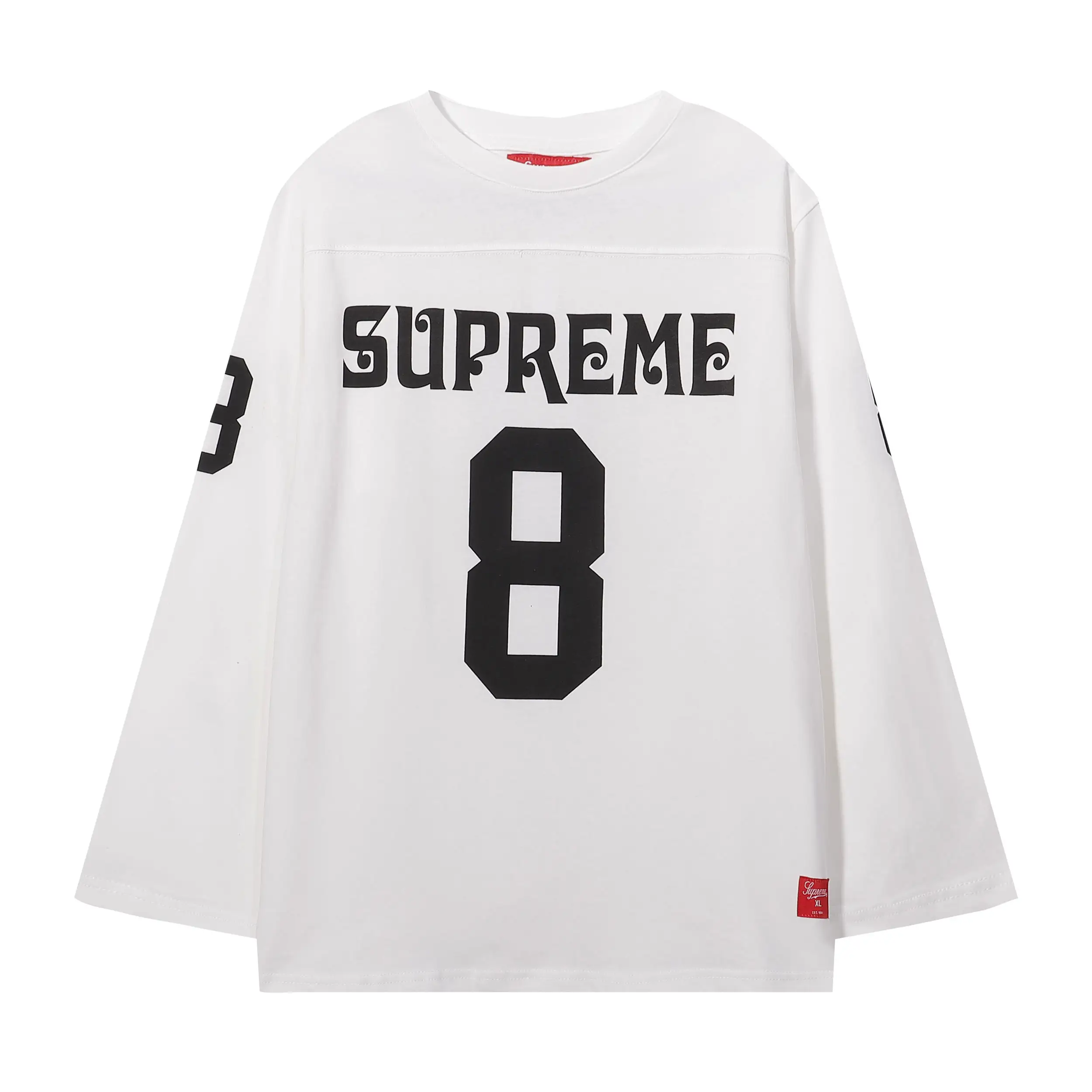 Supreme Number 8 Printed Long-Sleeve T-Shirt D5015484