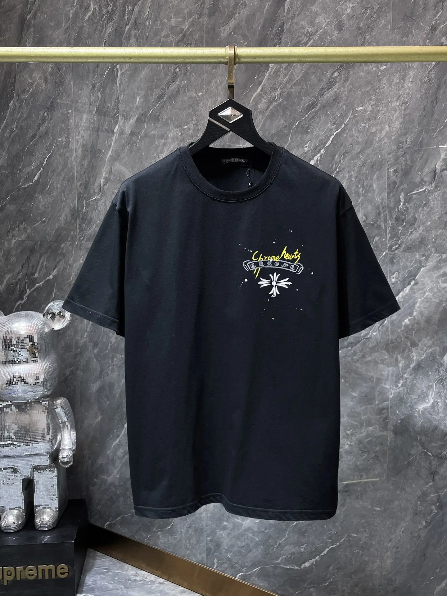 Logo Graphic Splatter Print T-Shirt D5515447