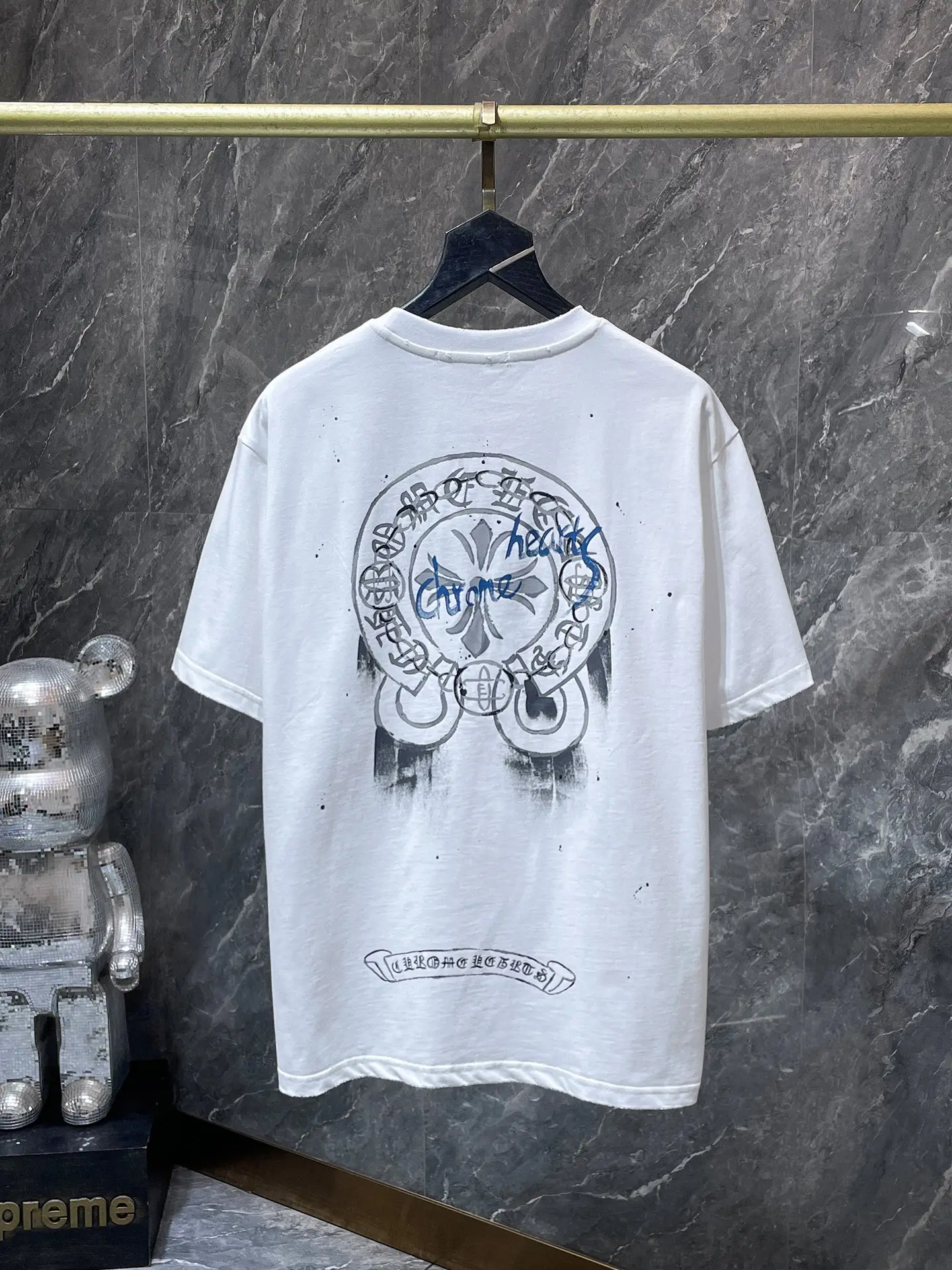Hand-Painted Ink Splatter Logo T-Shirt D5515446 — view 3