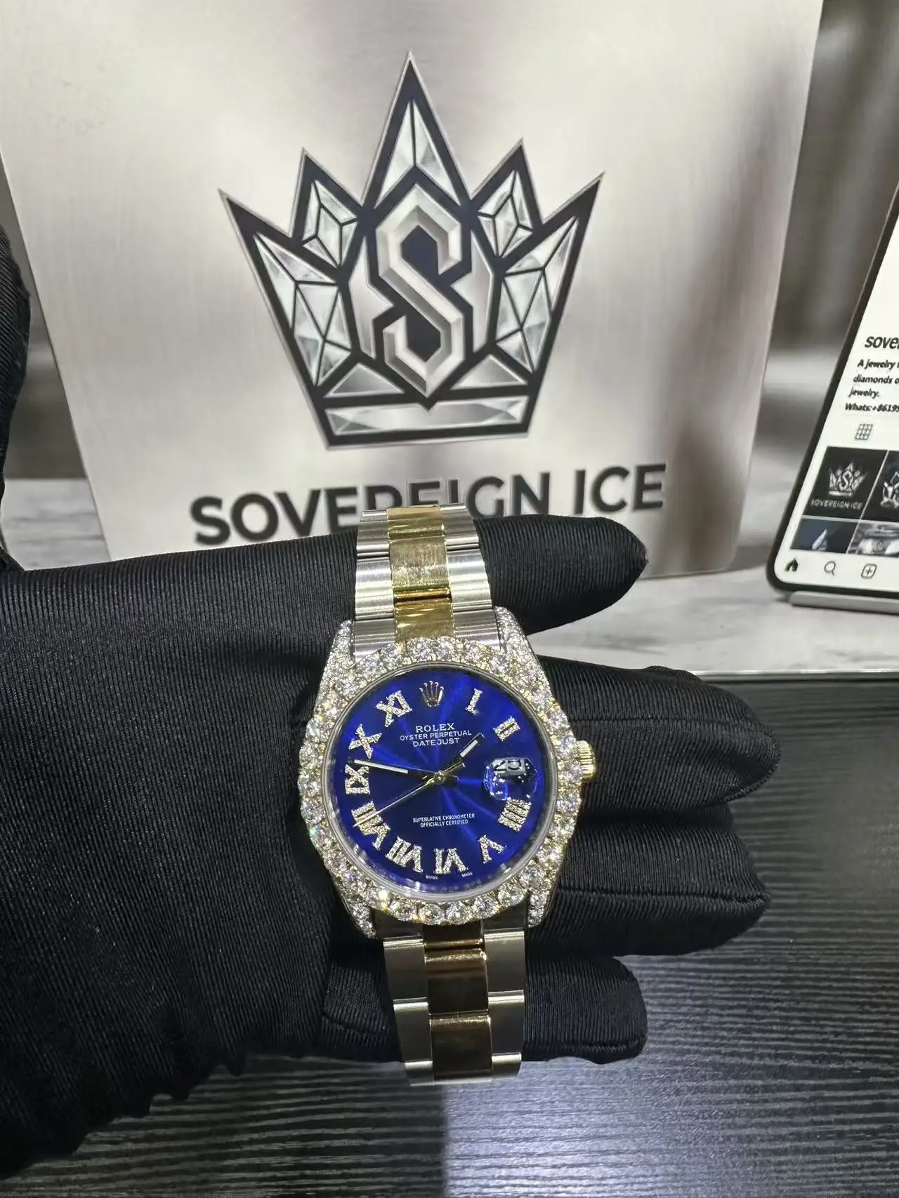 Rolex Datejust VVS Moissanite Watch D680018593 — view 2