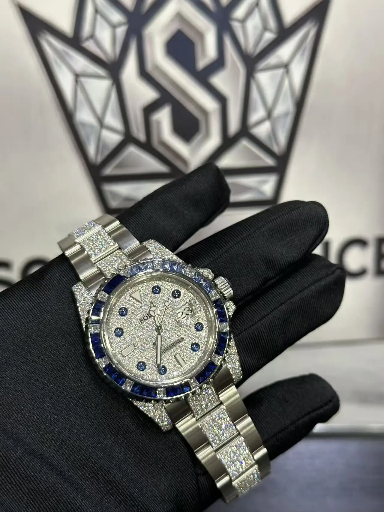 Rolex Submariner (VVS Moissanite Watch) D680018595