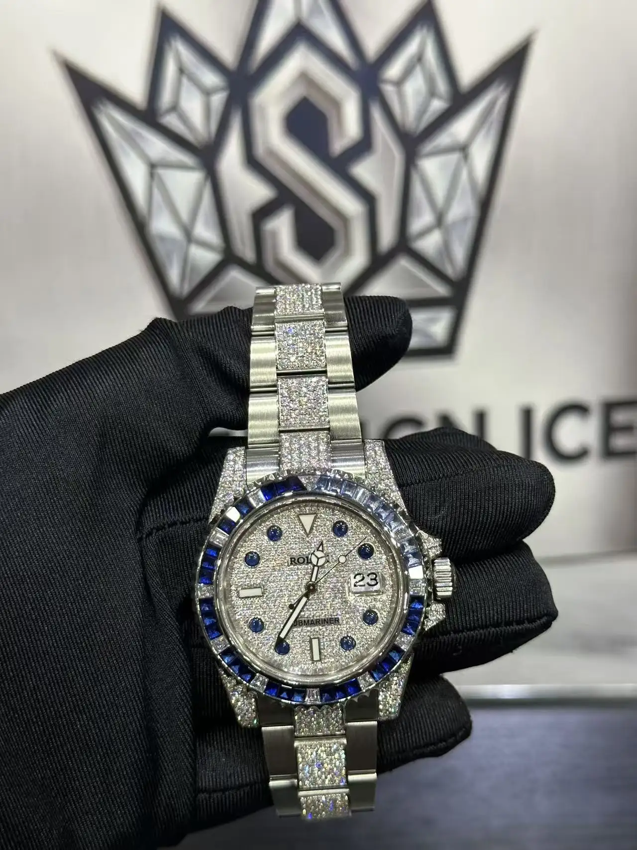 Rolex Submariner (VVS Moissanite Watch) D680018595 — view 2