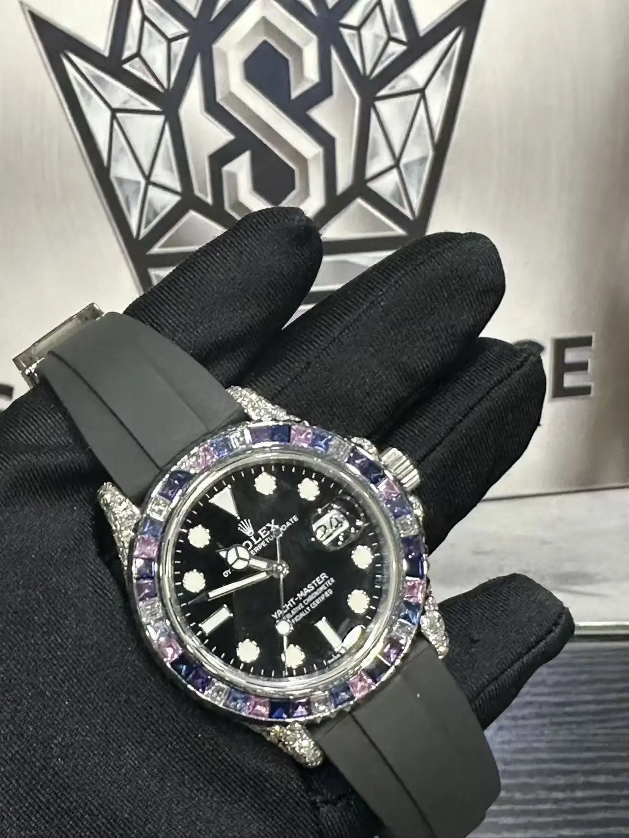 Rolex Oyster Perpetual Yacht-Master (VVS Moissanite Watch) D680018596