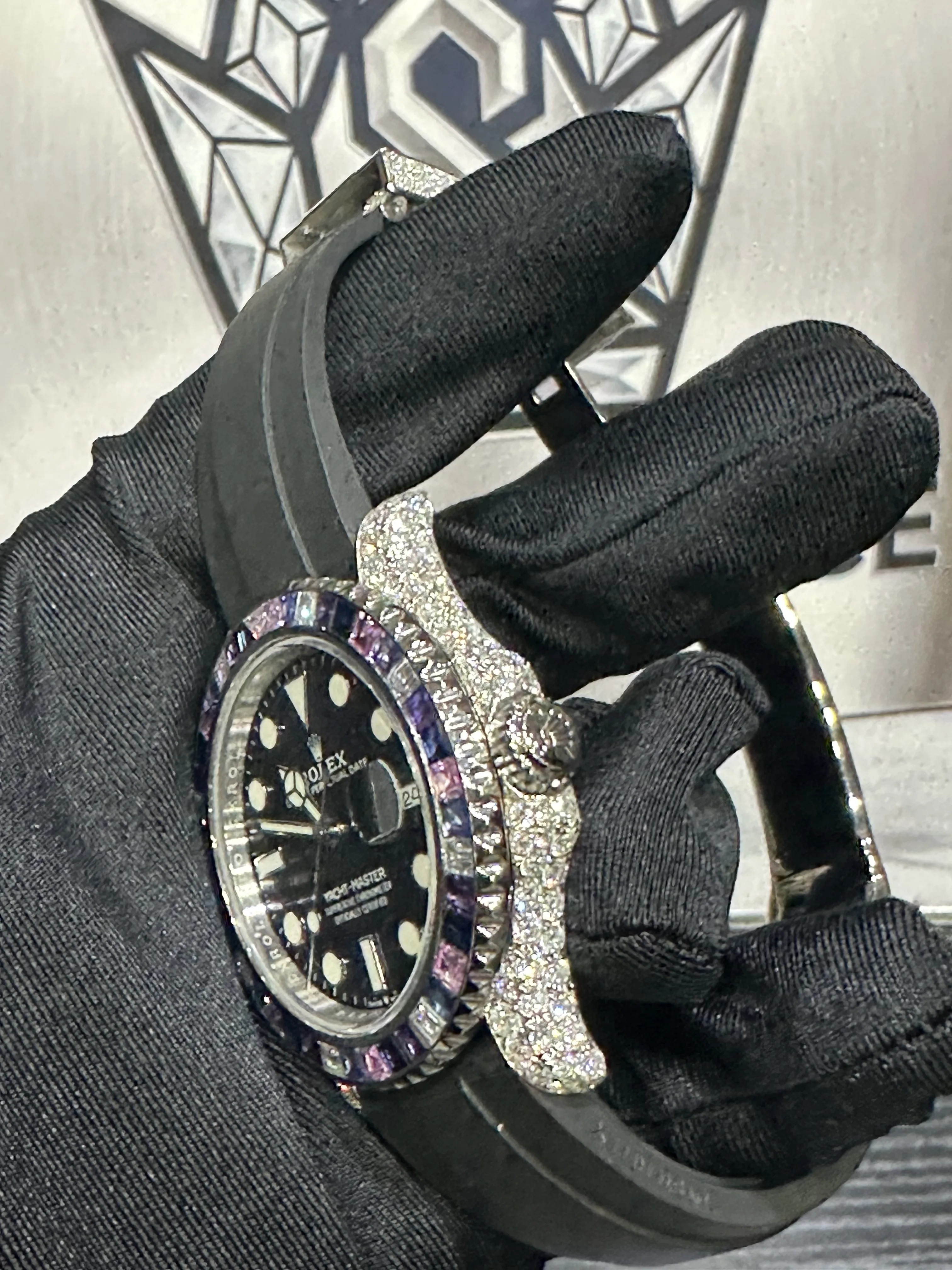 Rolex Oyster Perpetual Yacht-Master (VVS Moissanite Watch) D680018596 — view 2