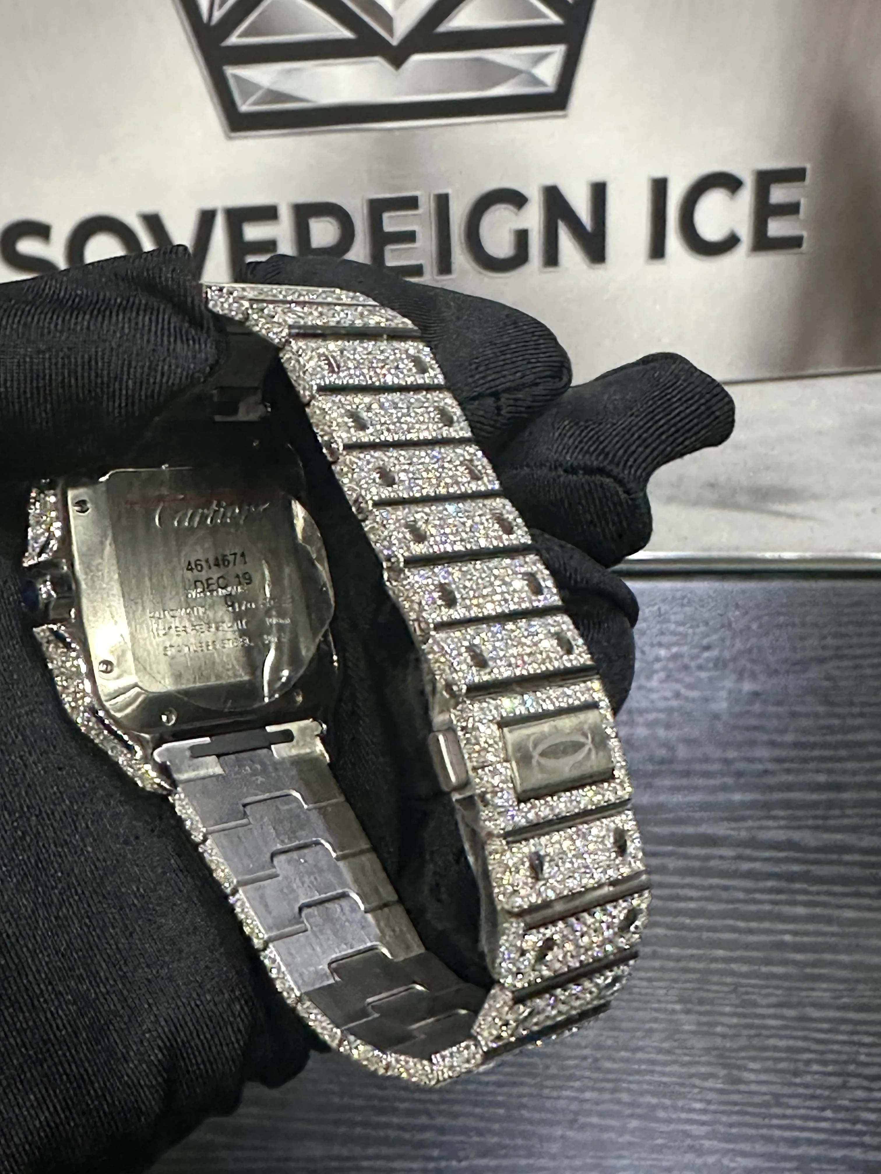 Cartier Santos Collection (VVS Lab-grown Diamond Watch) D3000018599 — view 5