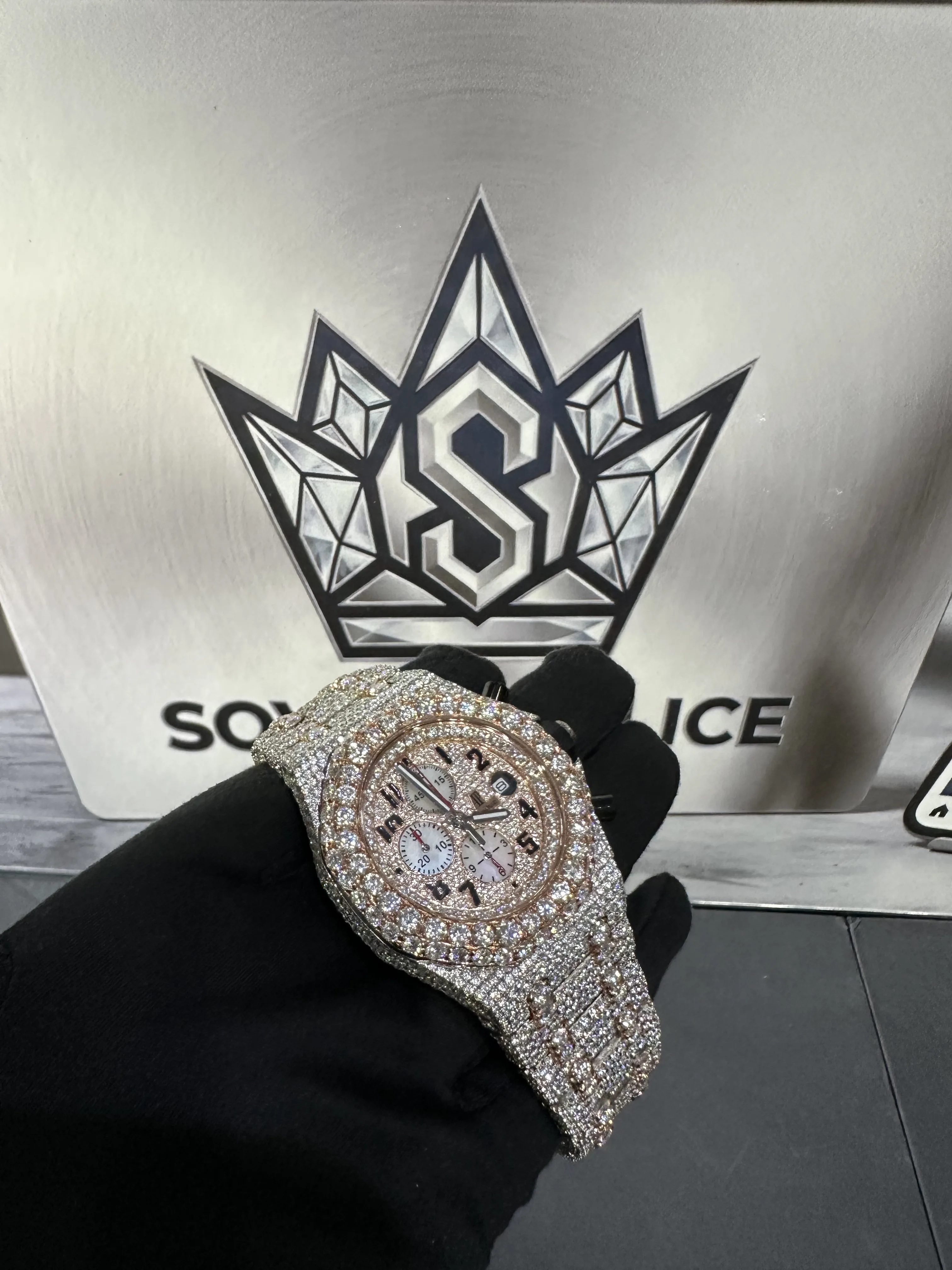 Audemars Piguet full diamond VVS moissanite watch D1005018601