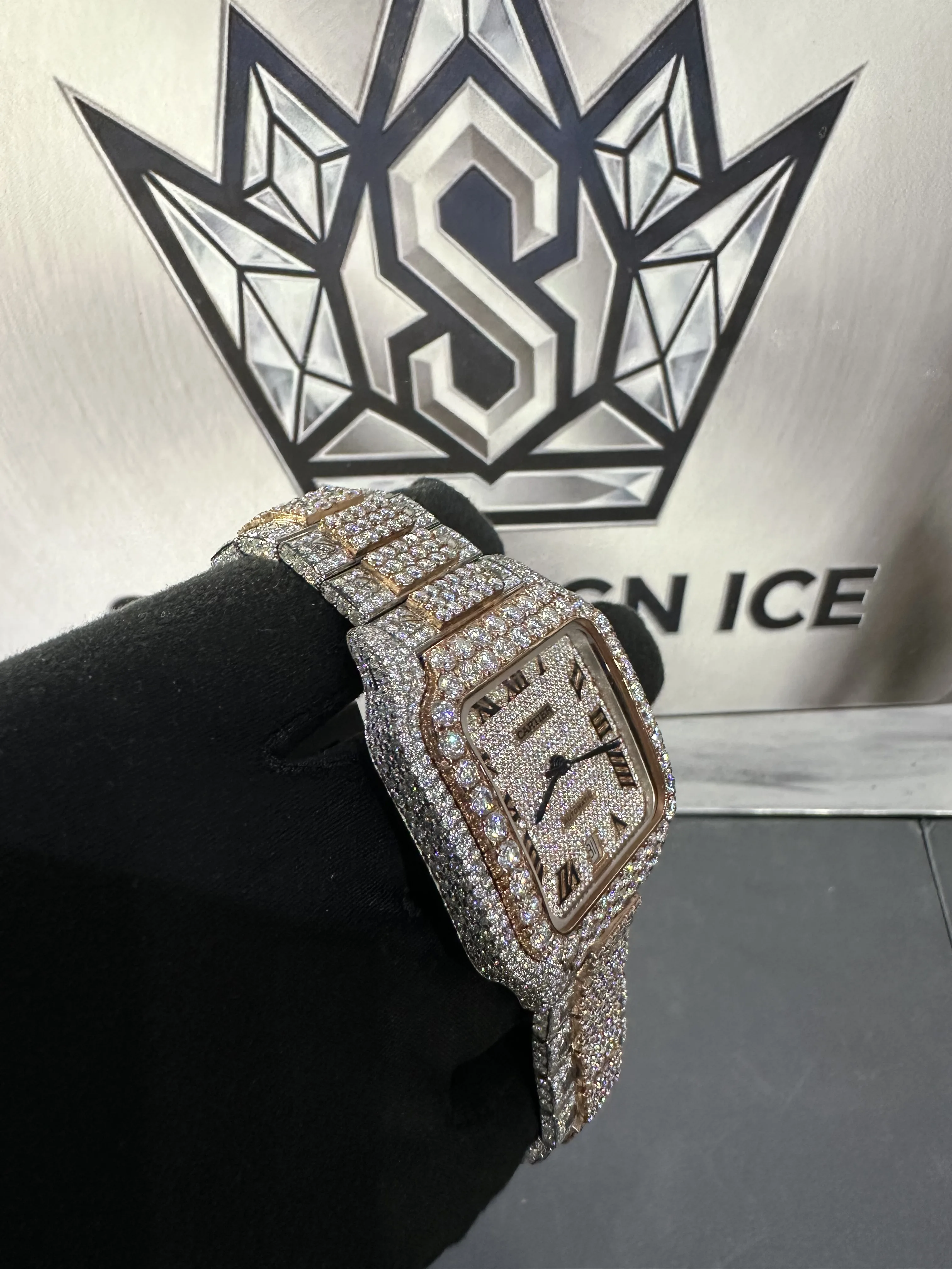 Cartier Santos-inspired VVS Moissanite Watch D1005018604 — view 2