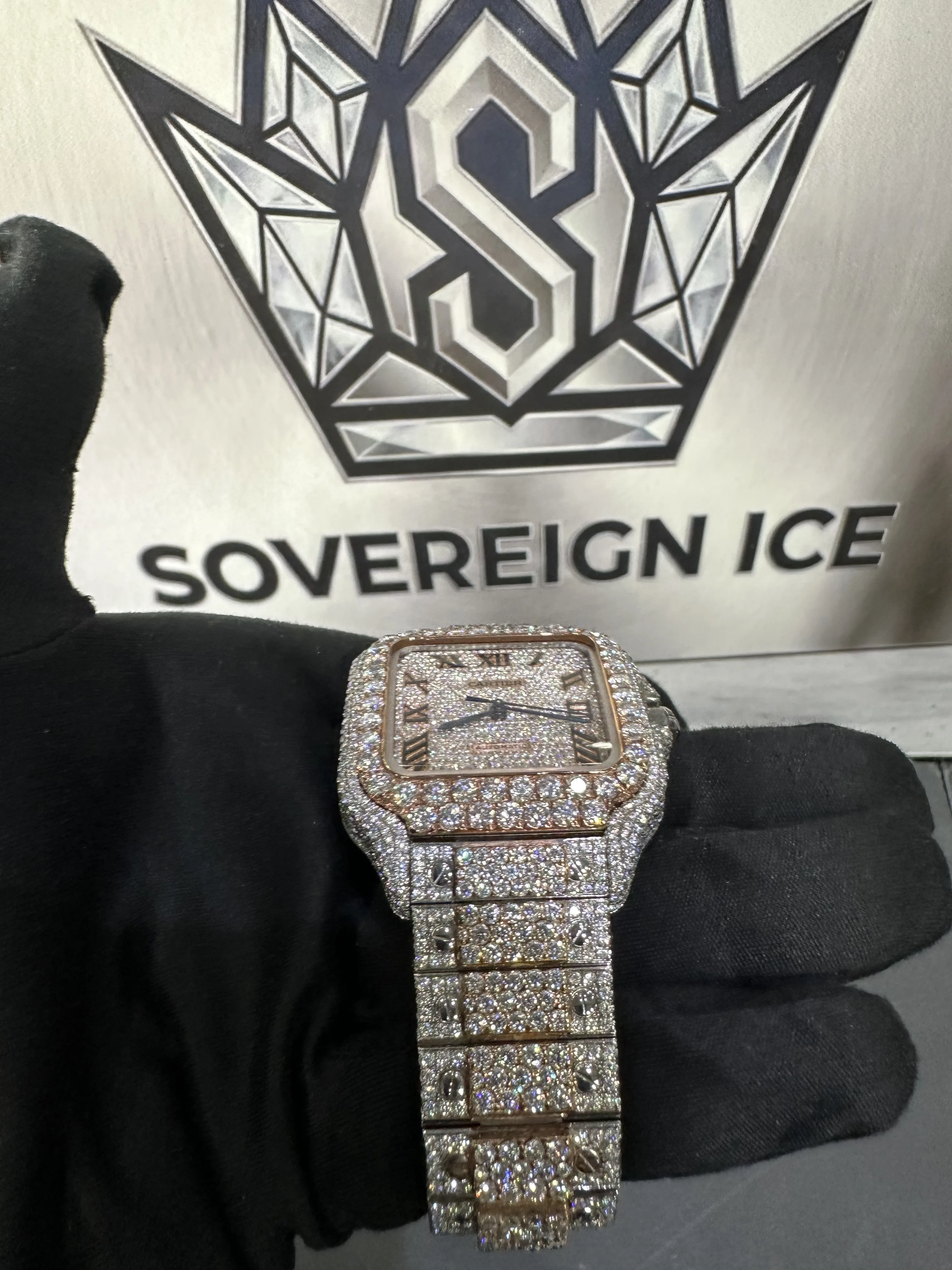 Cartier Santos-inspired VVS Moissanite Watch D1005018604 — view 4