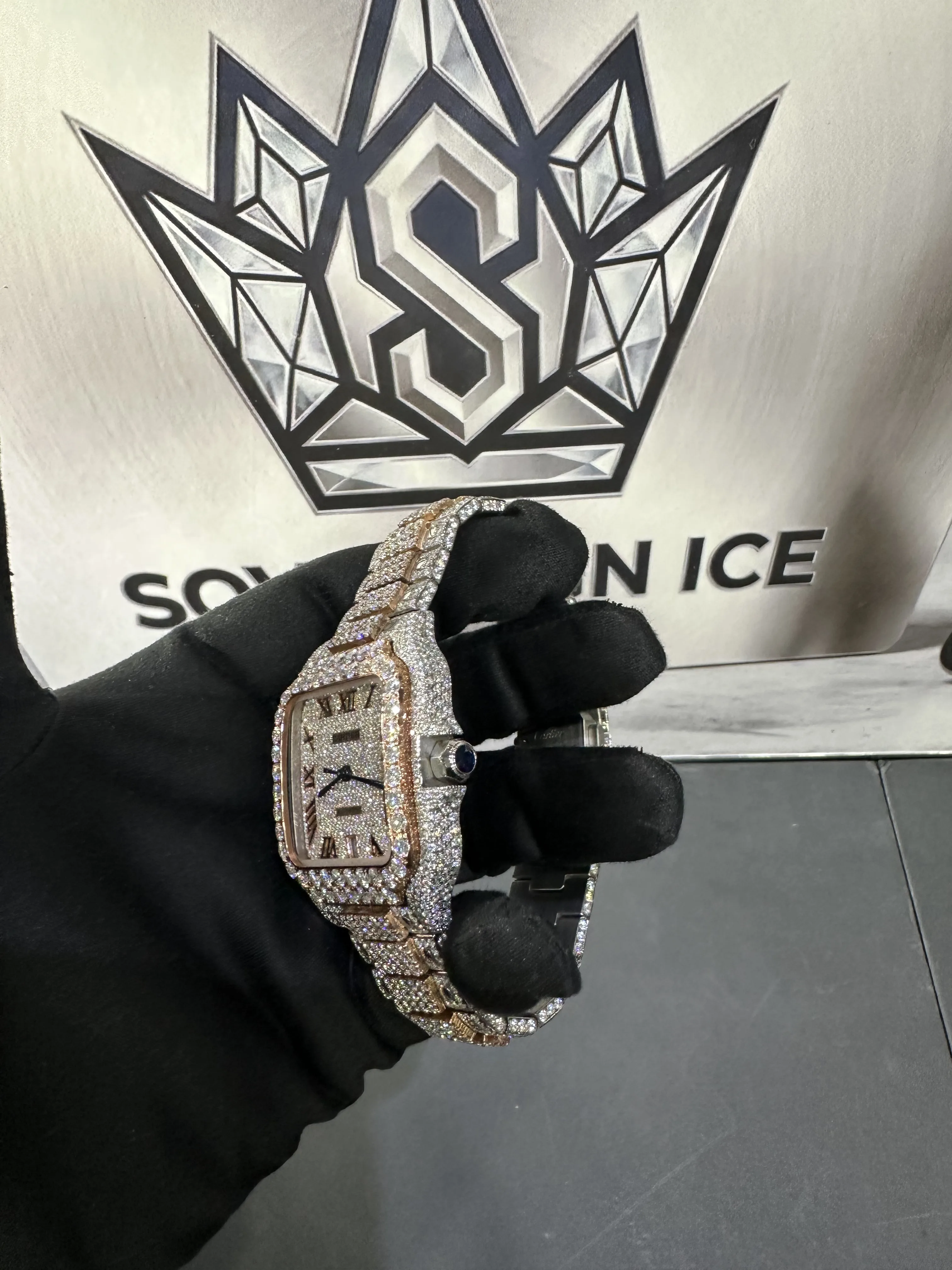 Cartier Santos-inspired VVS Moissanite Watch D1005018604 — view 6