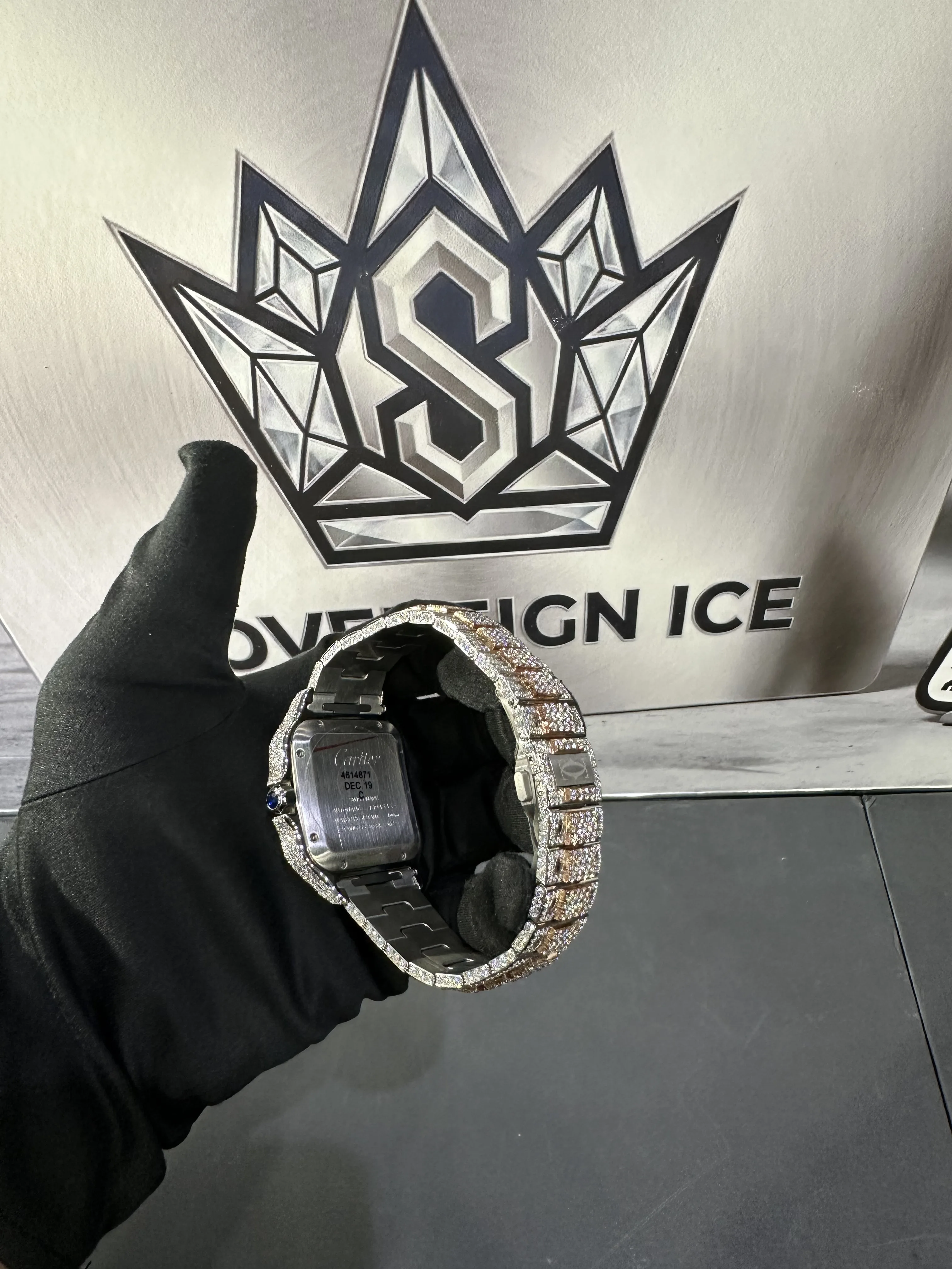 Cartier Santos-inspired VVS Moissanite Watch D1005018604 — view 7