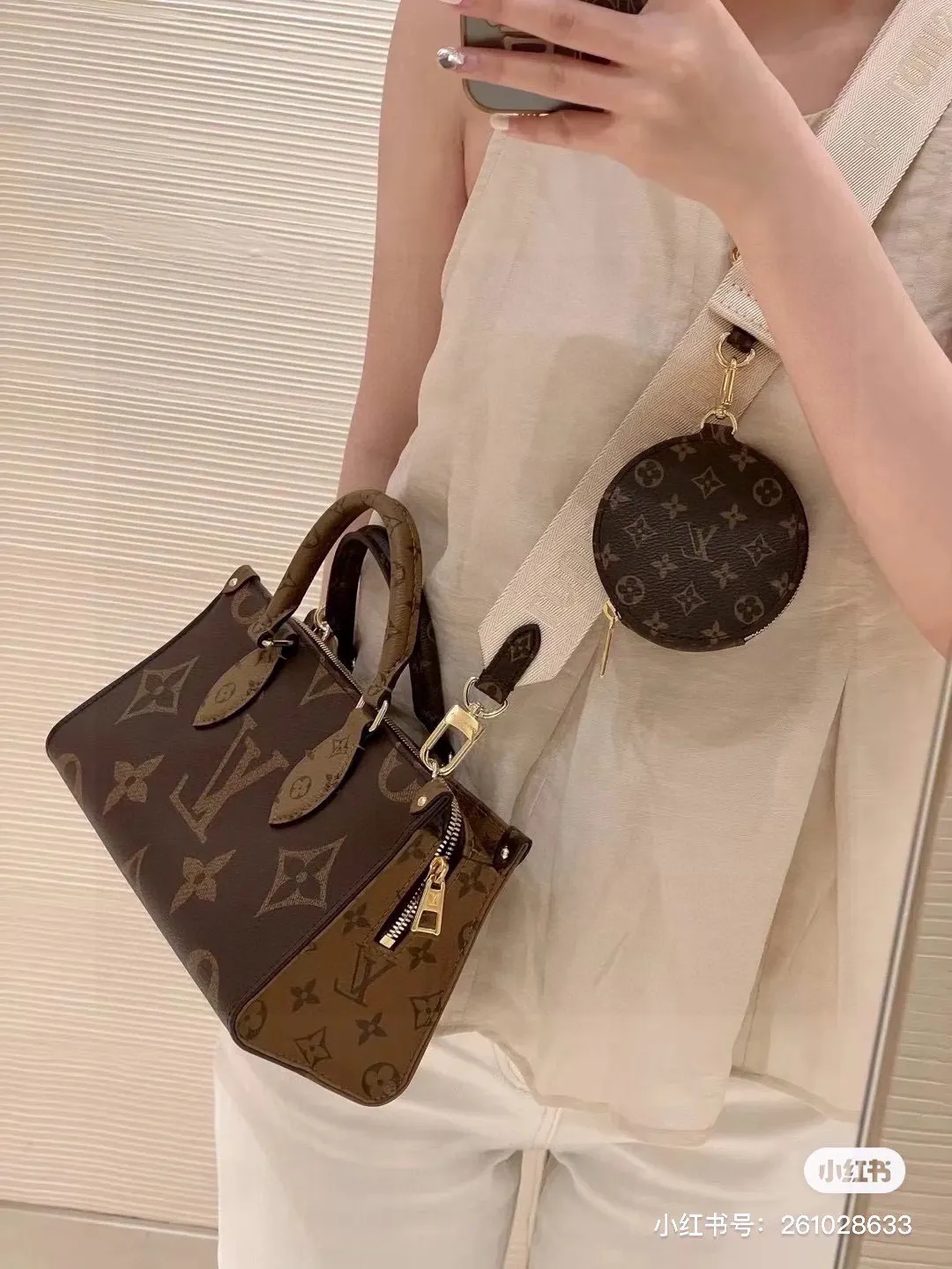 Monogram Coated Canvas OnTheGo Tote D35518110 — view 8