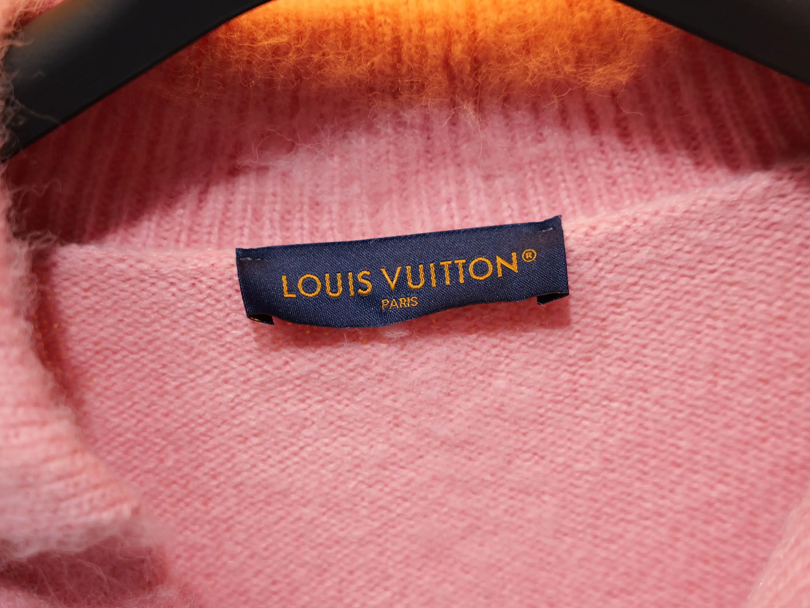 Brushed Knit Pullover with Leather Trim D30521416 — view 8