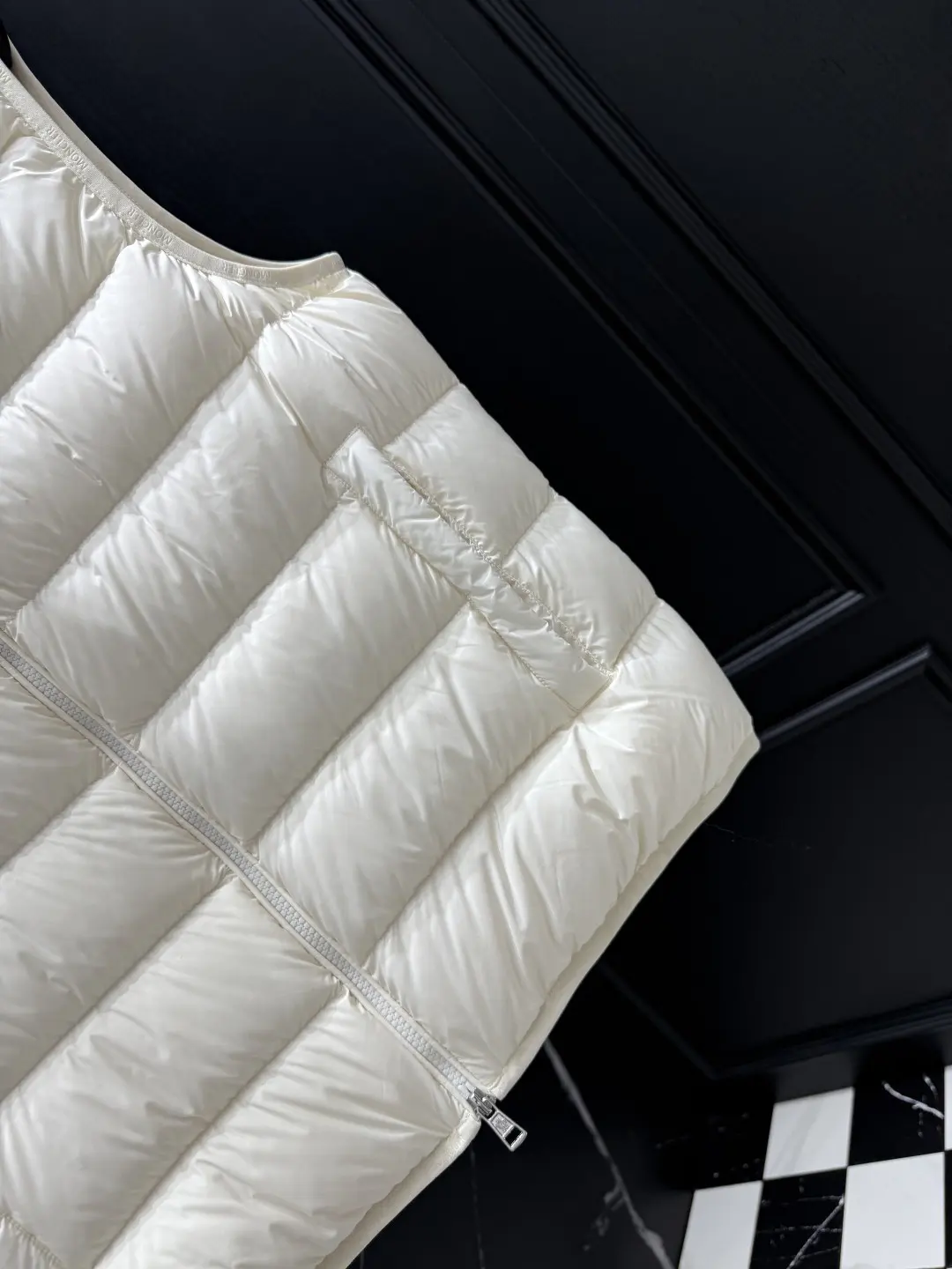 Logo-Patch Quilted Down Gilet D47020840 — view 5