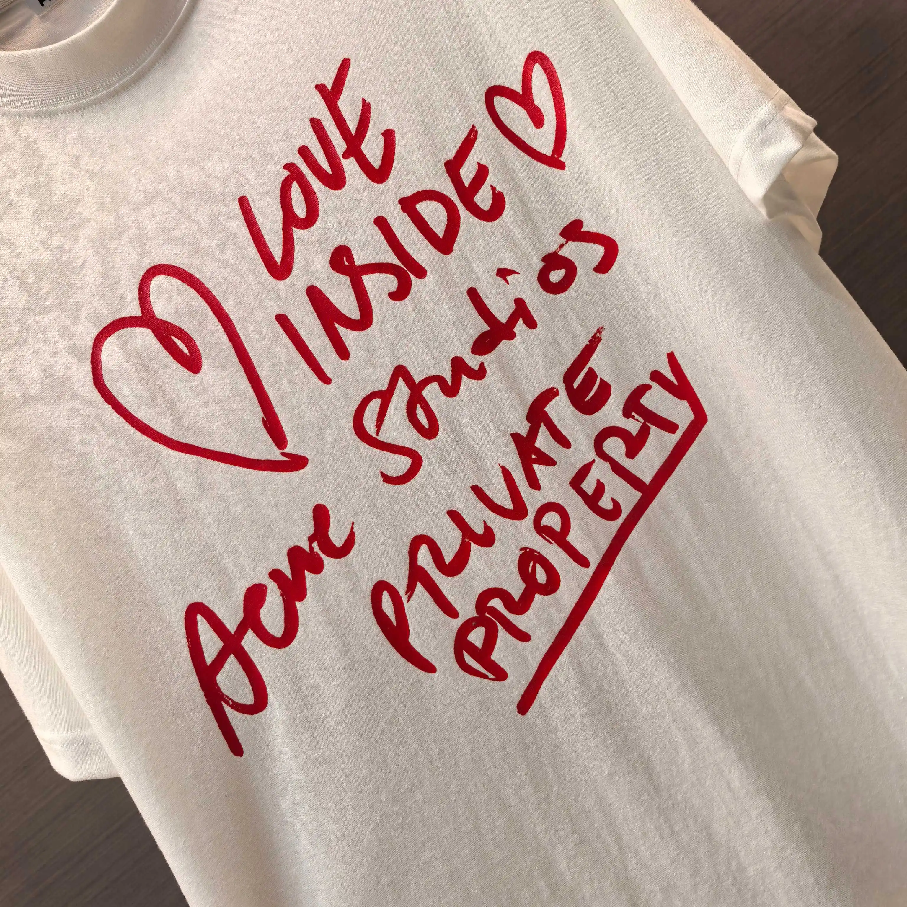 Acne Studios Heart Graphic Long-Sleeve T-Shirt D13522437 — view 4
