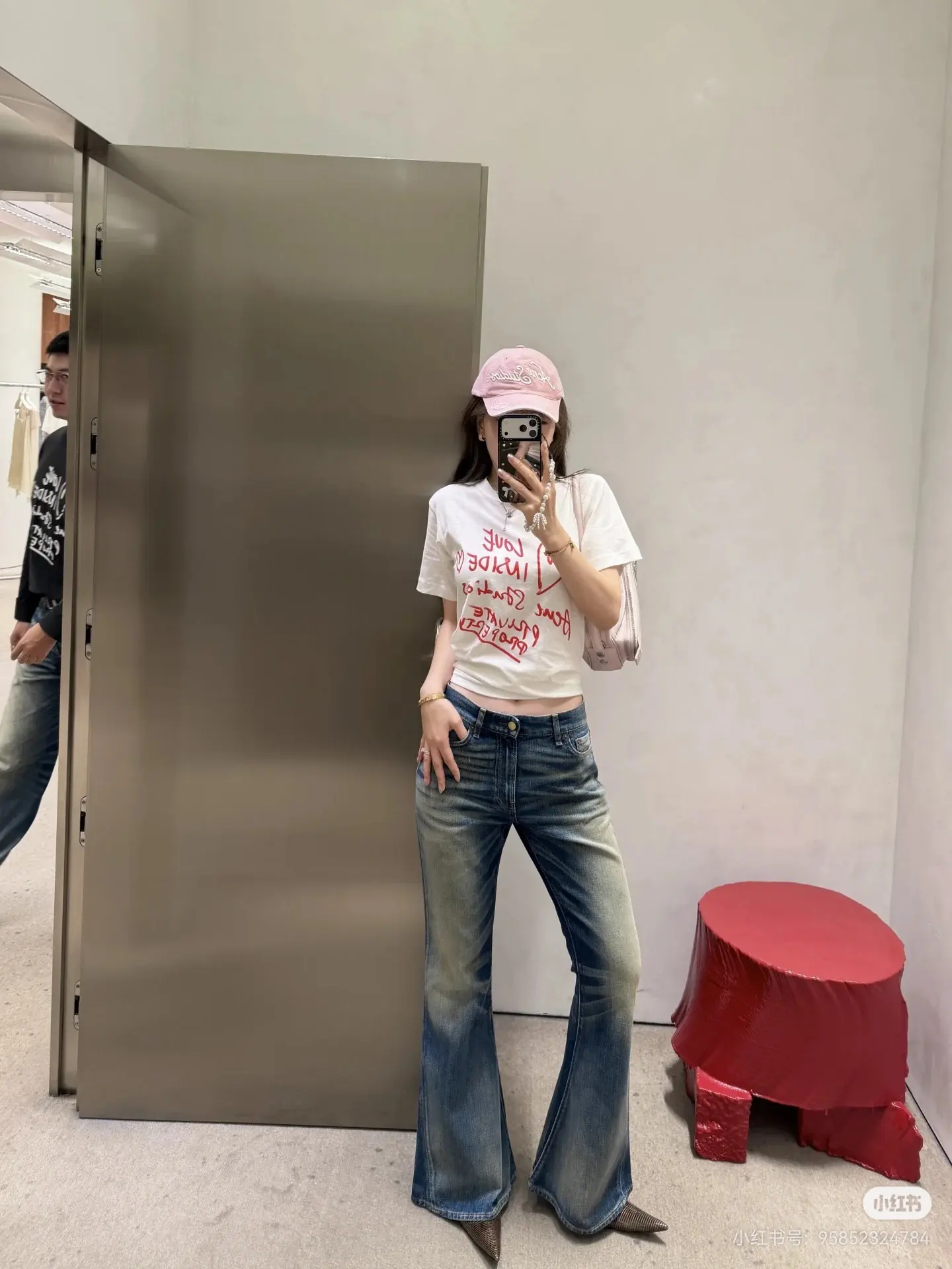 Acne Studios Heart Graphic Long-Sleeve T-Shirt D13522438 — view 5