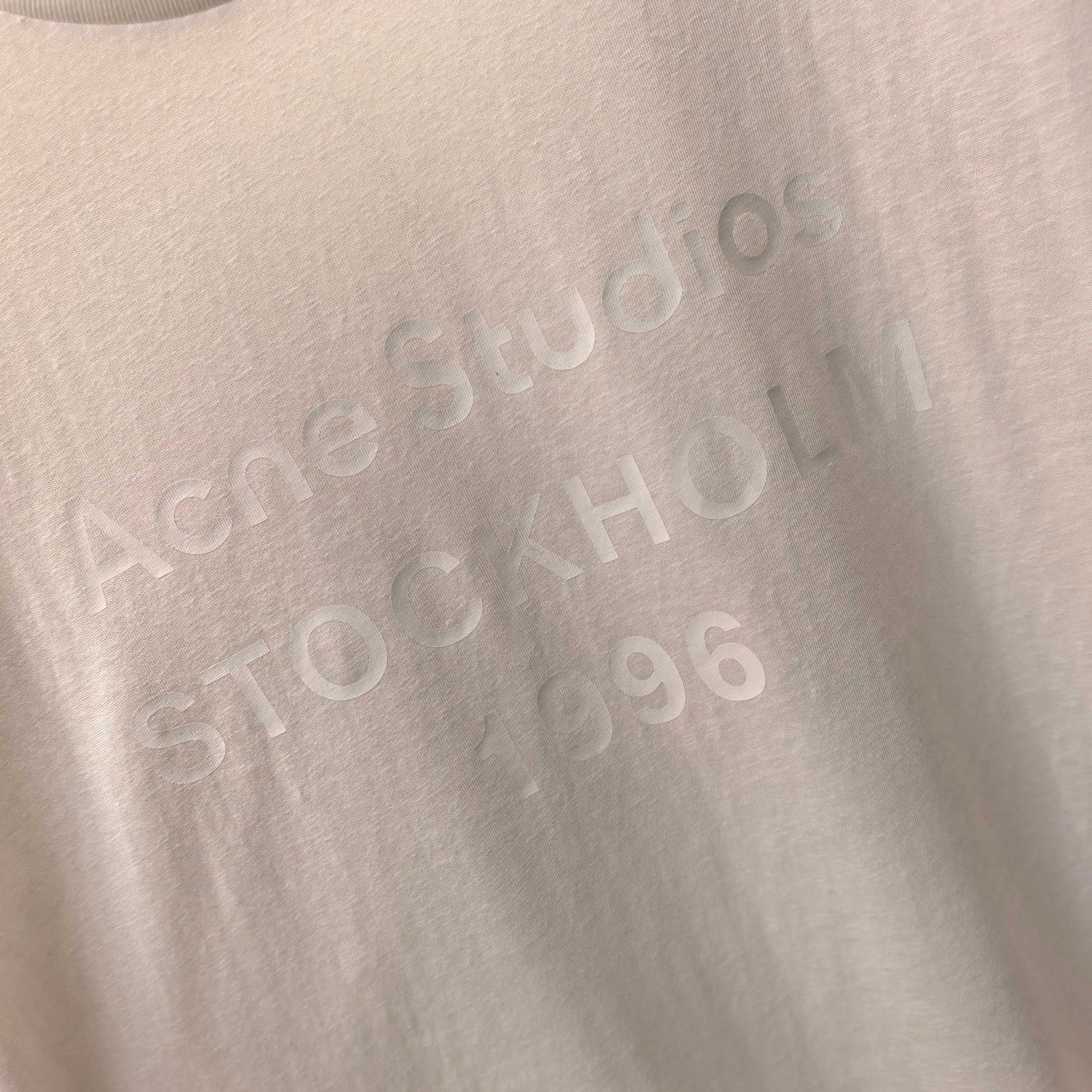 Acne Studios 1996 Logo Linen-Blend T-Shirt D13522461 — view 4