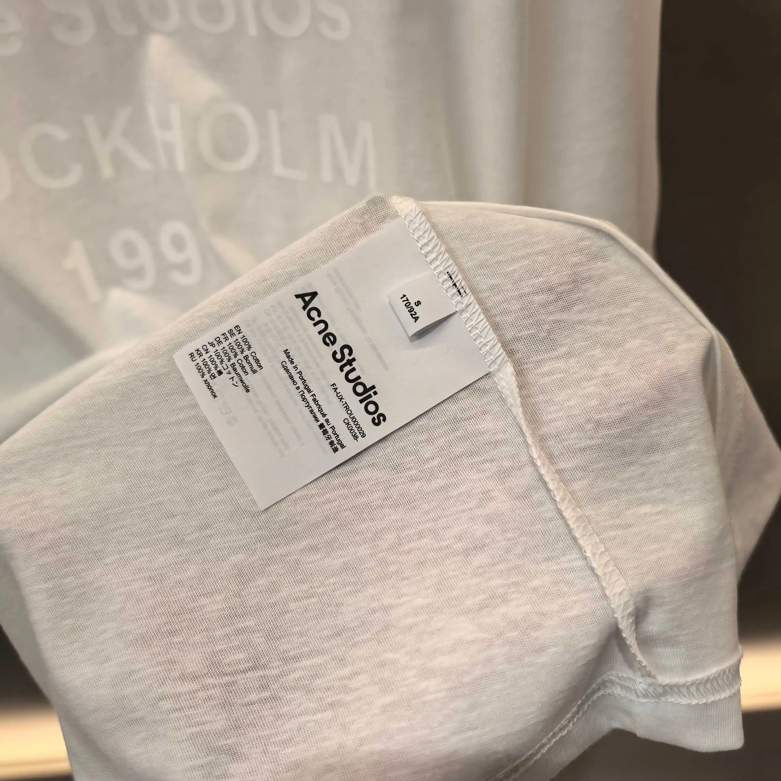 Acne Studios 1996 Logo Linen-Blend T-Shirt D13522461 — view 5