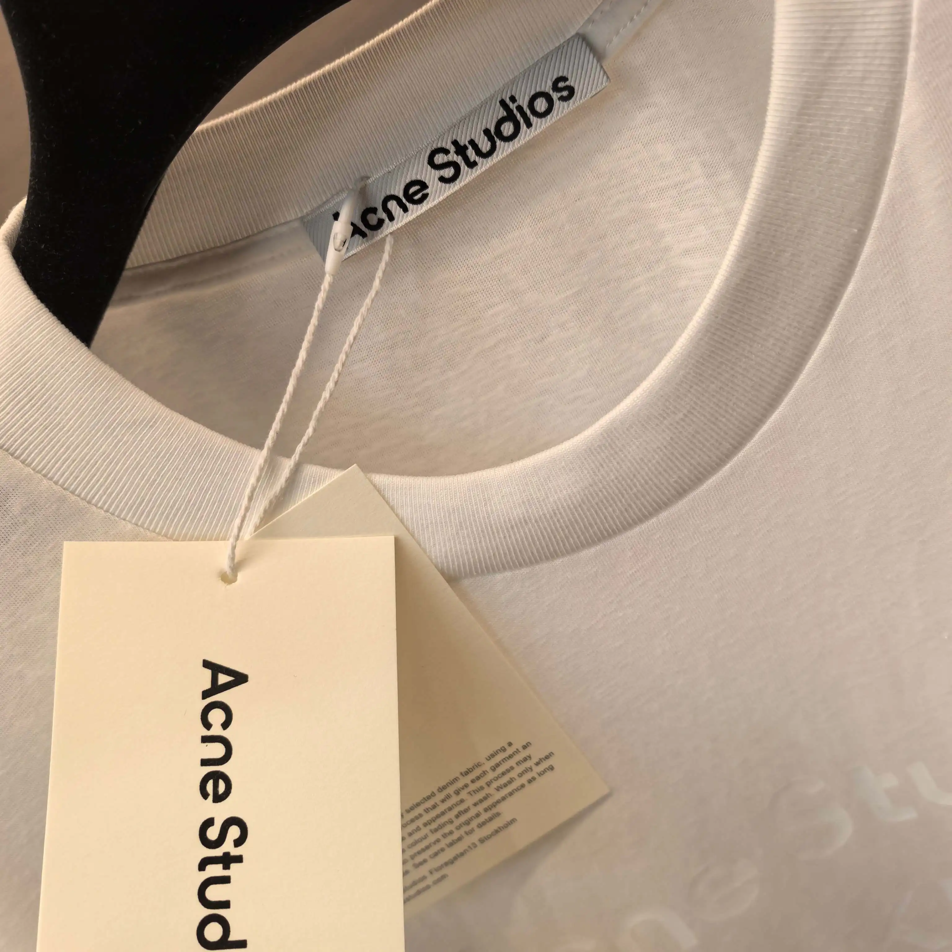 Acne Studios 1996 Logo Linen-Blend T-Shirt D13522461 — view 7