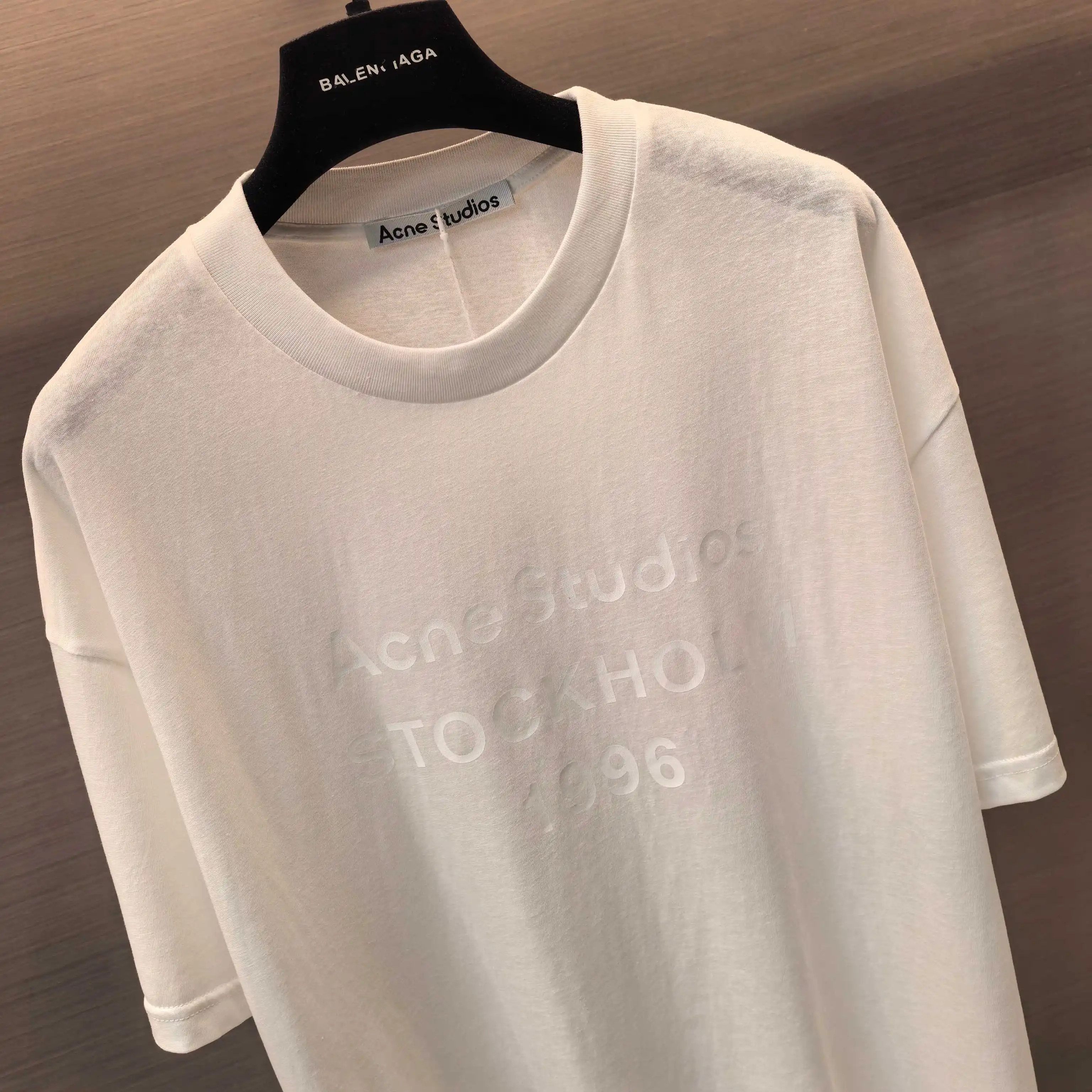 Acne Studios 1996 Logo Linen-Blend T-Shirt D13522461 — view 8