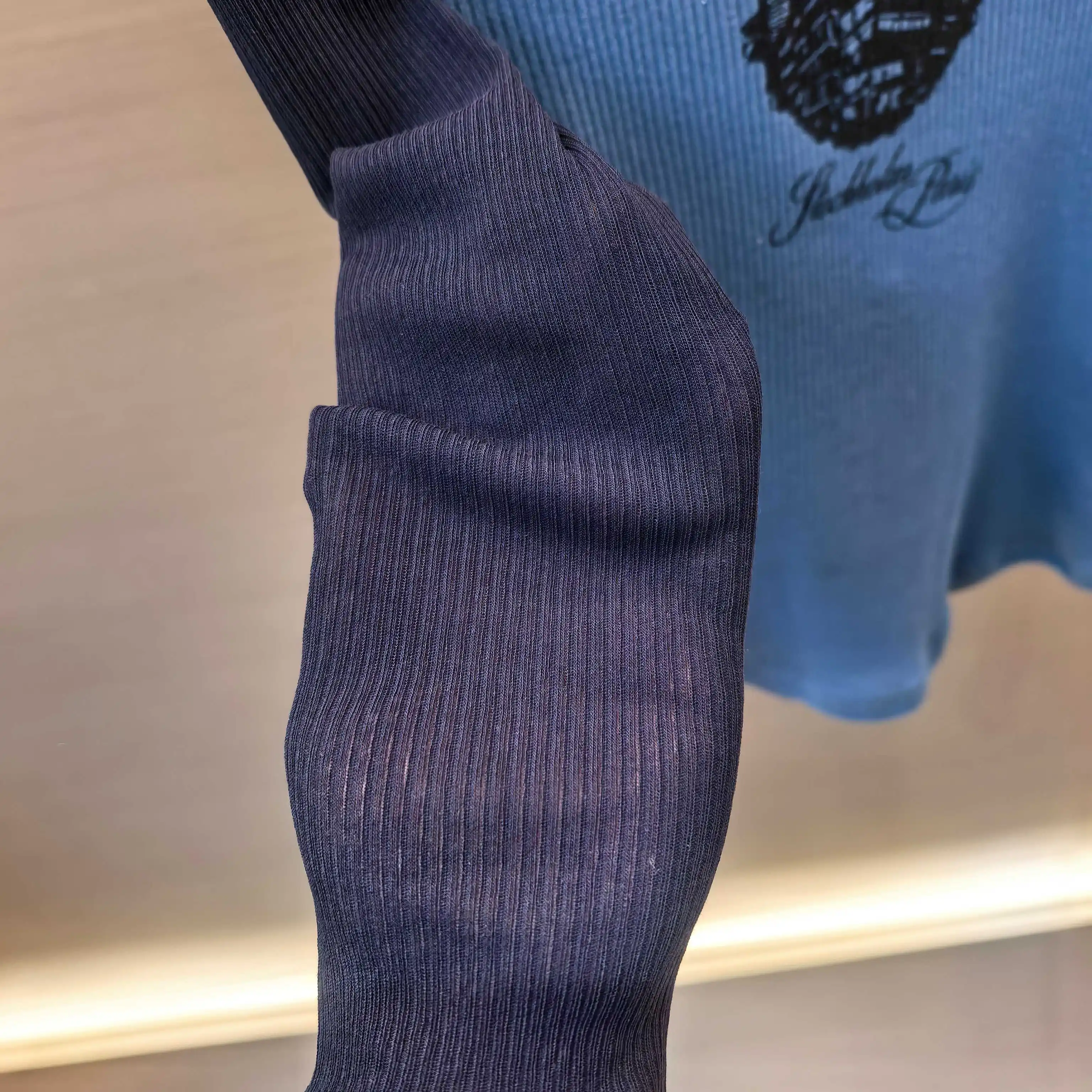 Acne Studios Raglan Graphic Ribbed T-Shirt D13522431 — view 8