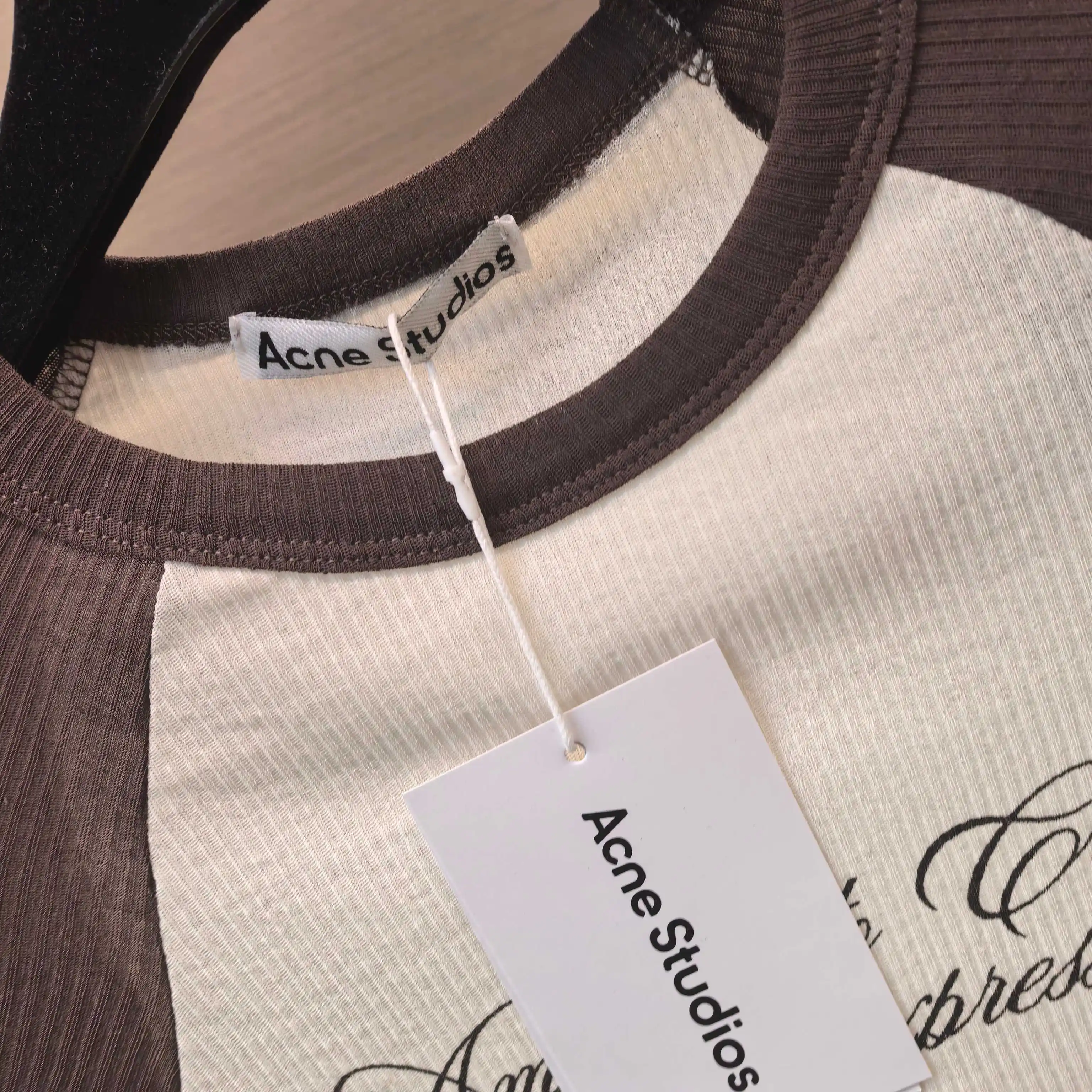 Acne Studios Raglan Sleeve Graphic T-Shirt D13522429 — view 6