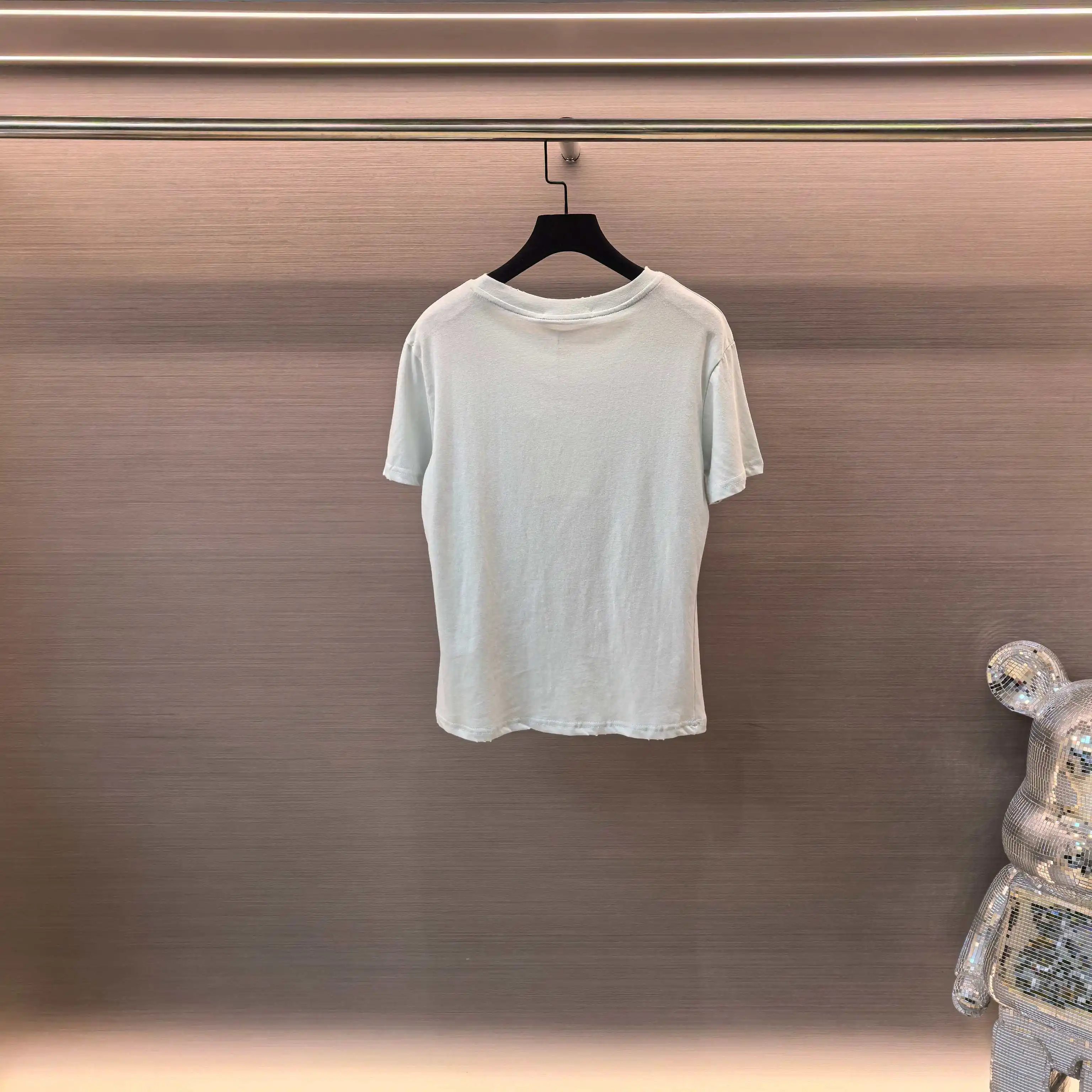 Logo Print Cotton-Linen T-Shirt D13522545 — view 3