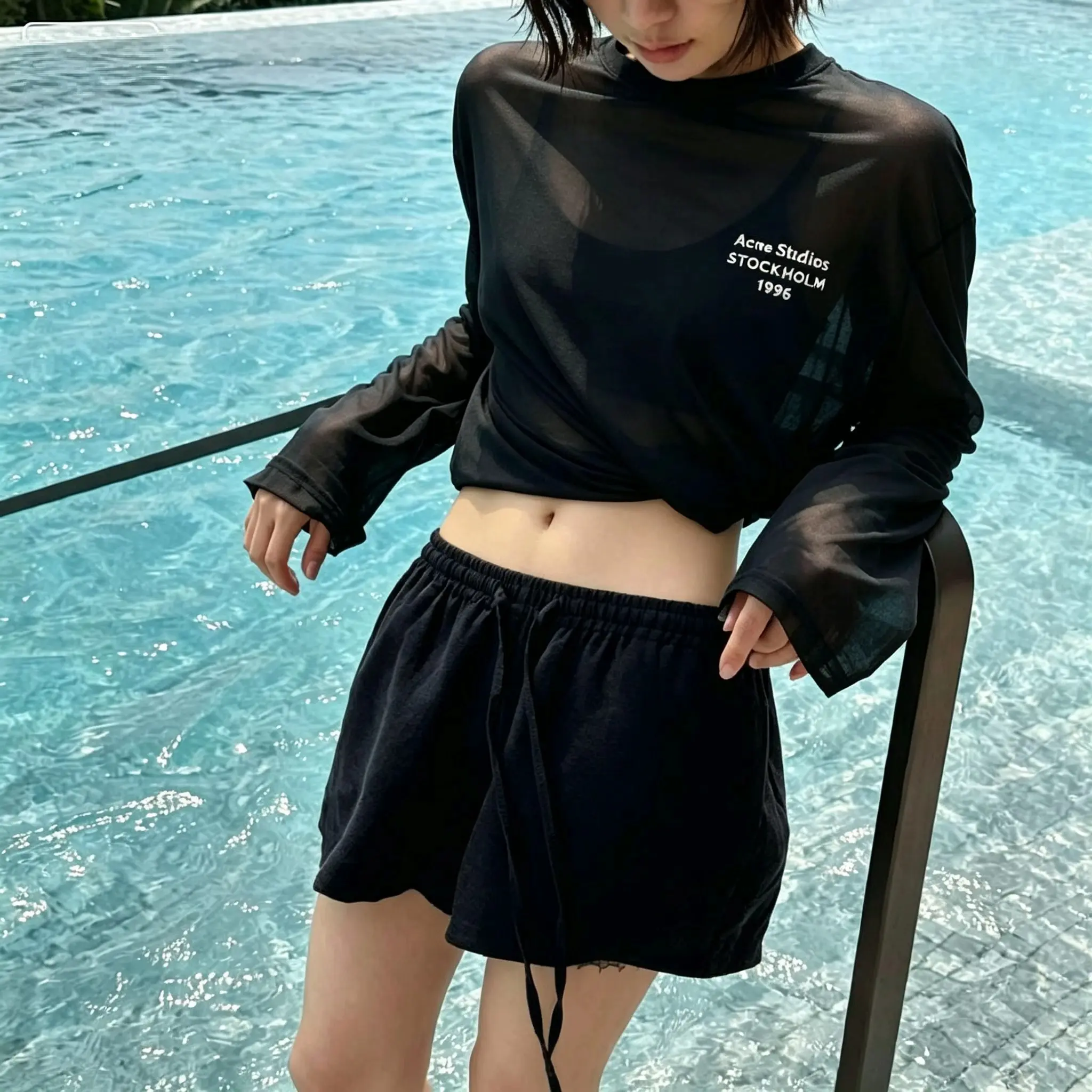 Acne Studios 1996 Logo Long-Sleeve T-Shirt D13522503 — view 2