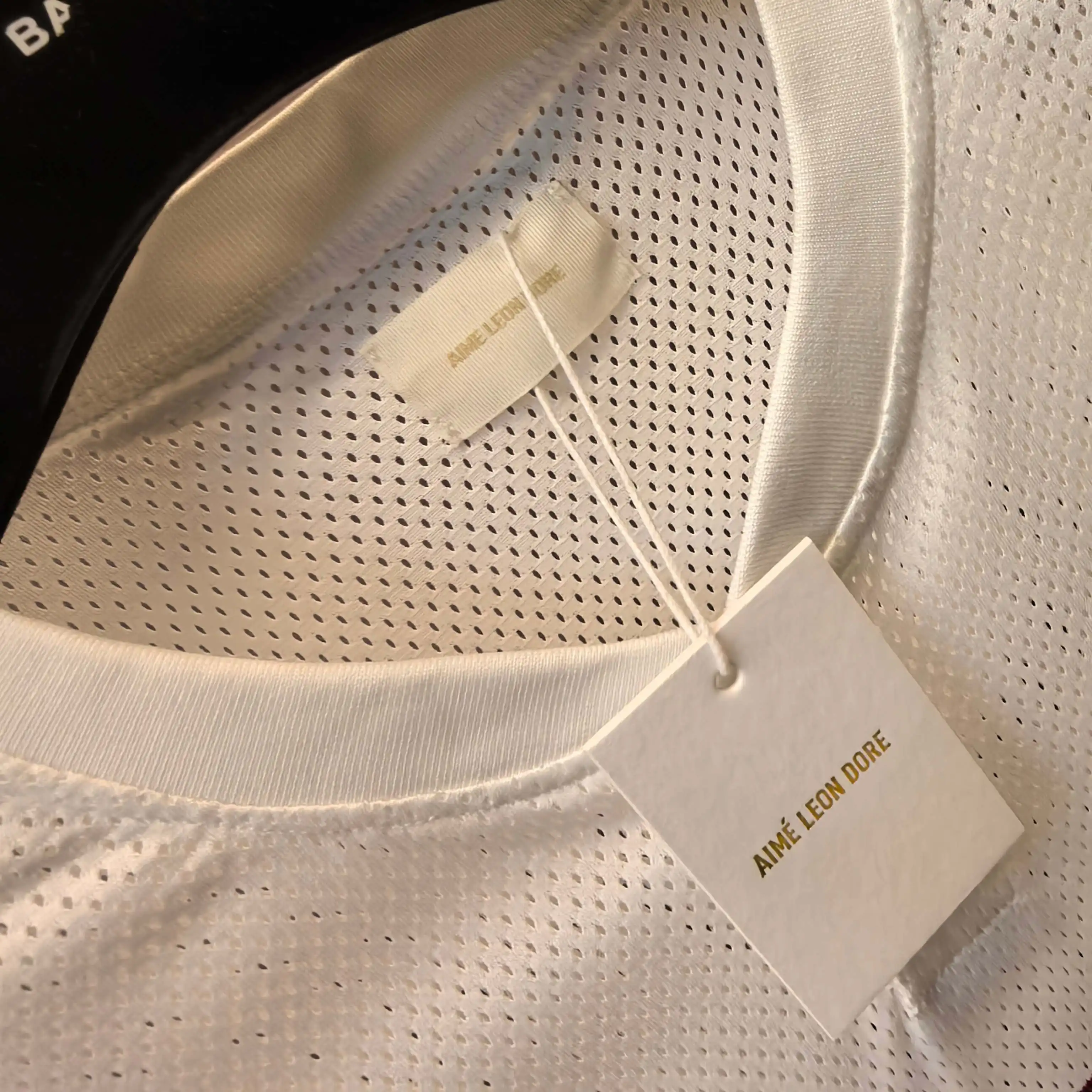 Logo-Print Mesh Henley T-Shirt D13522464 — view 8